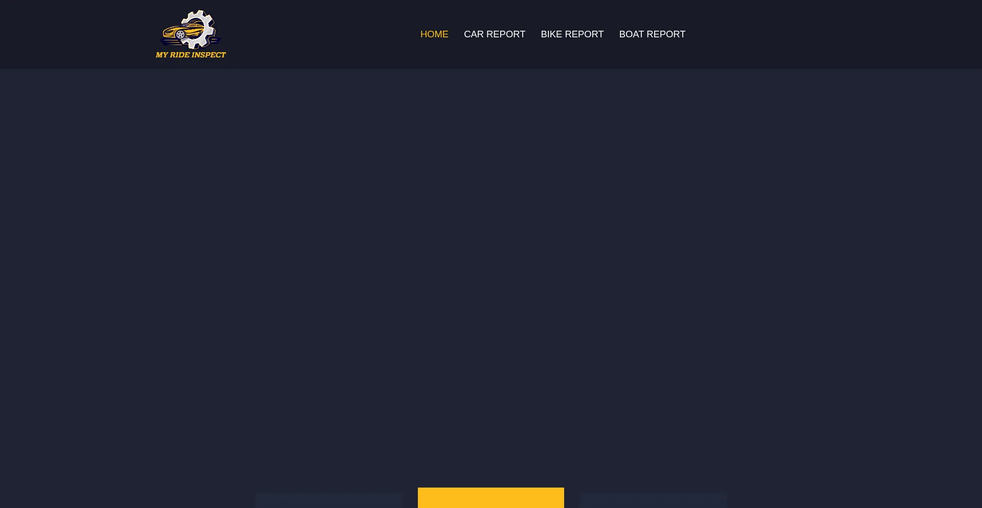 Website screenshot of Myrideinspect.com