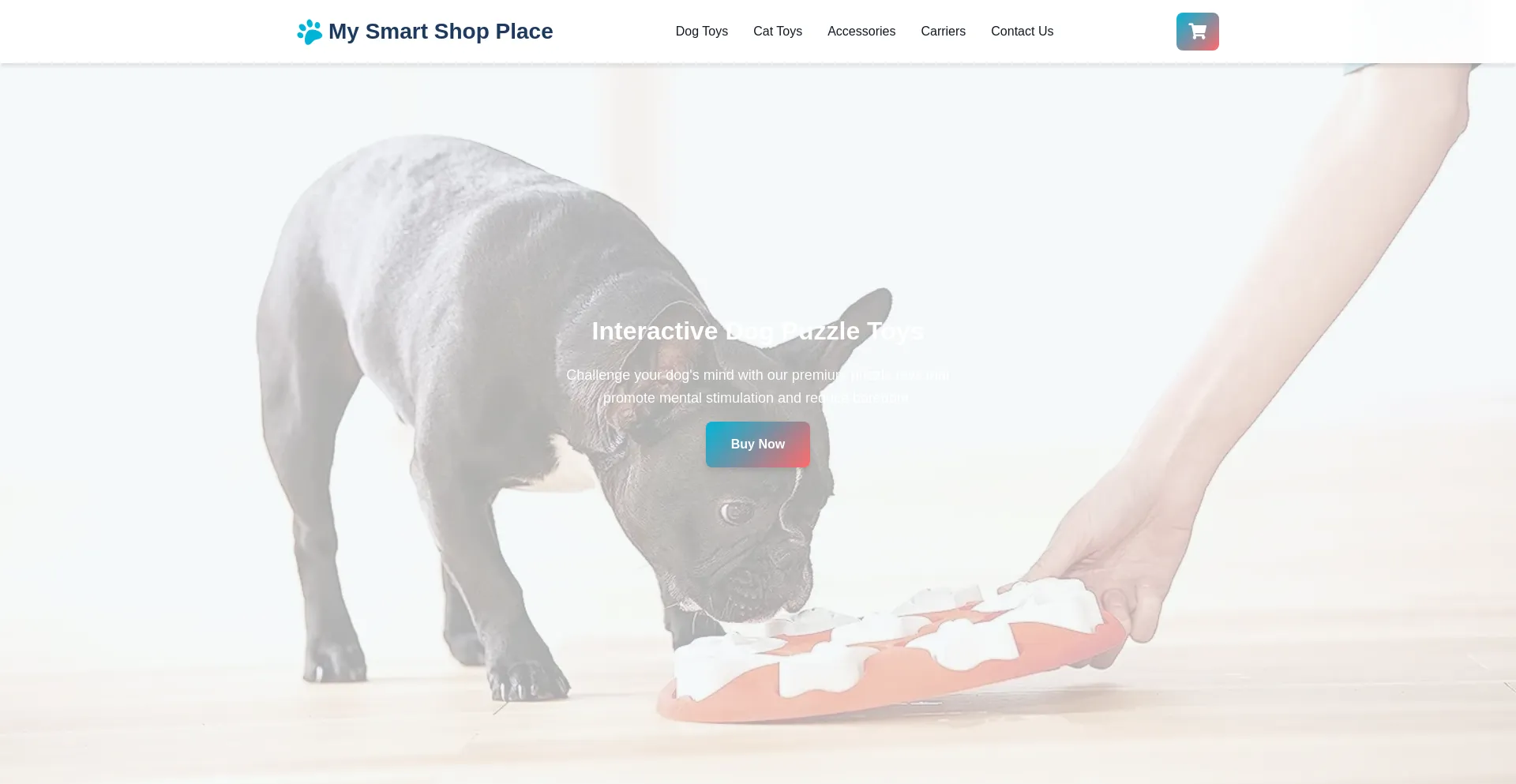 Website screenshot of Mysmartshopplace.com