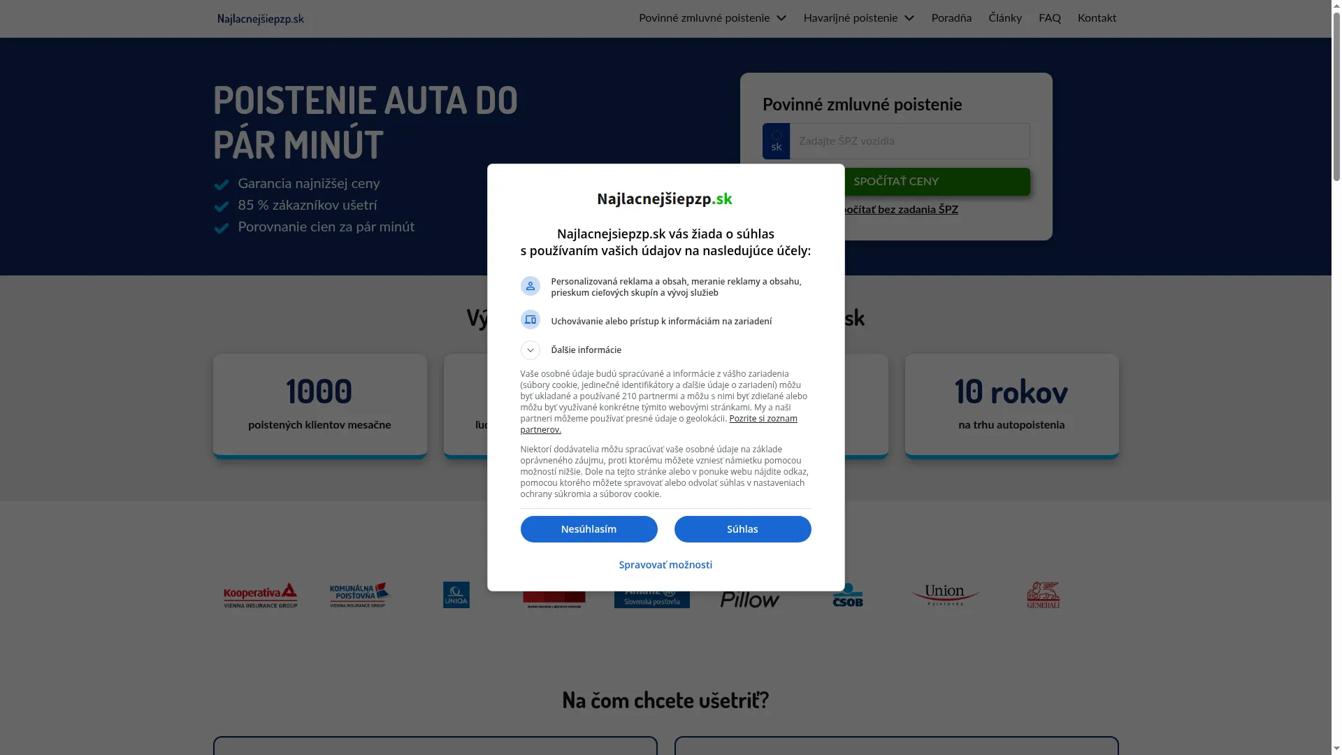 Najlacnejsiepzp.sk