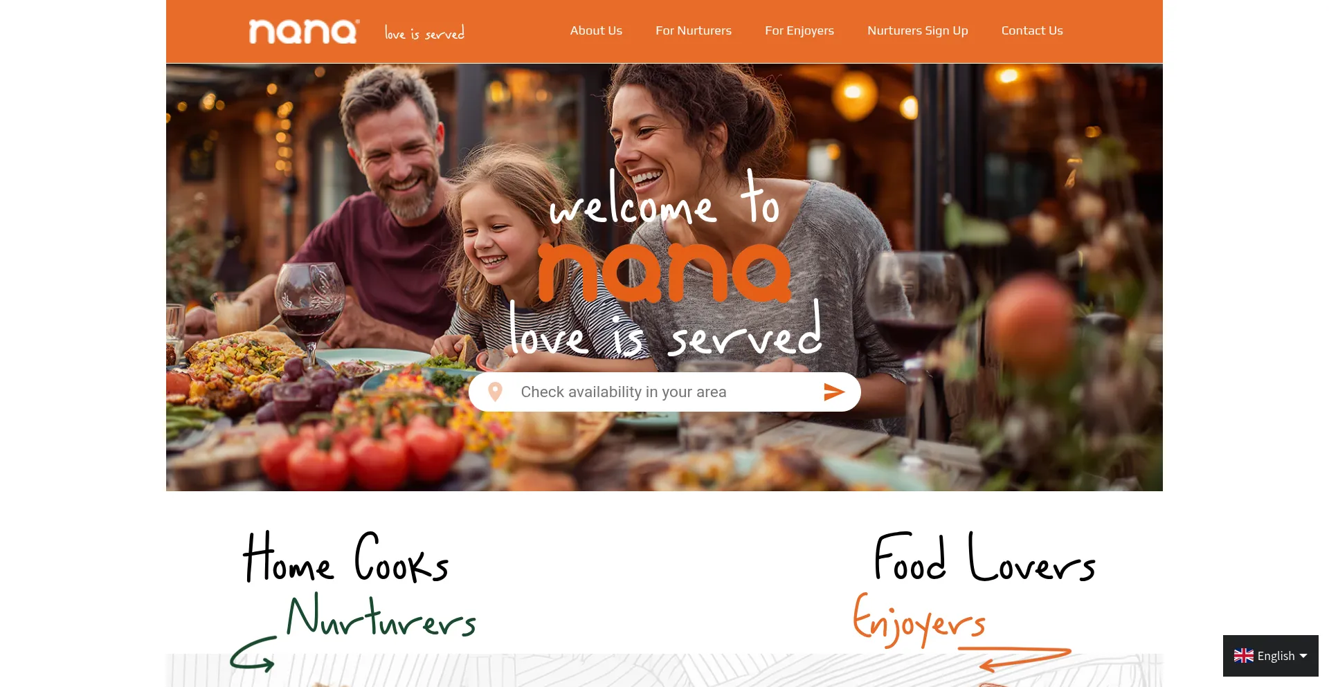 Website screenshot of Nana.rocks