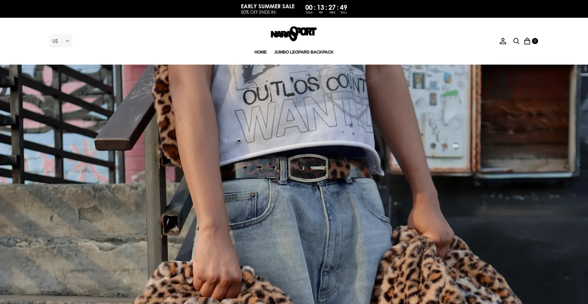 Website screenshot of Narasport.us