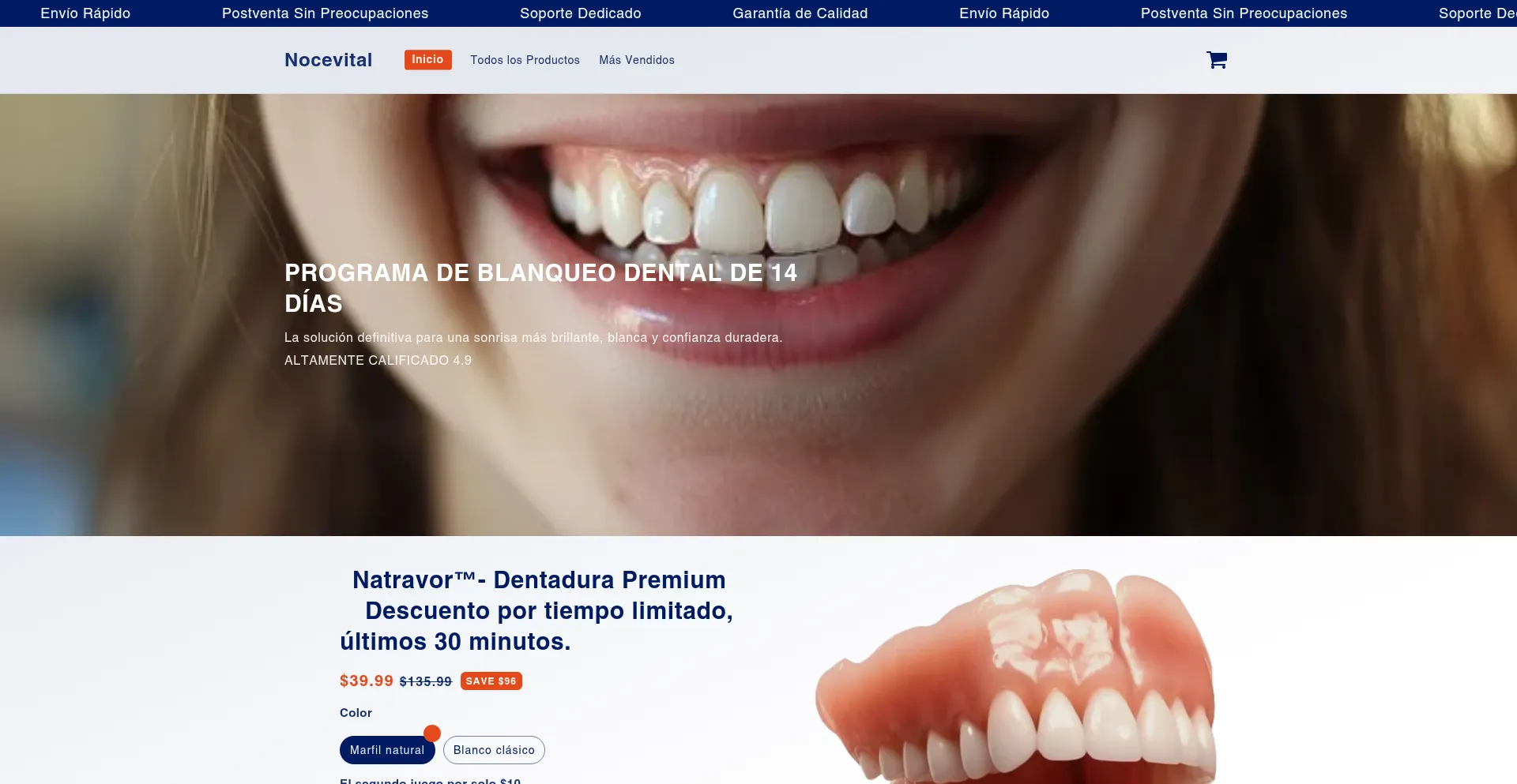 Website screenshot of Natravorfda.top