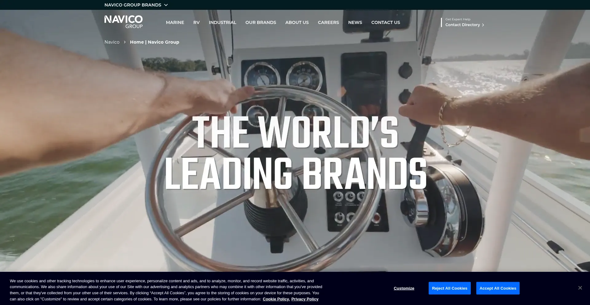 Navico.com Screenshot