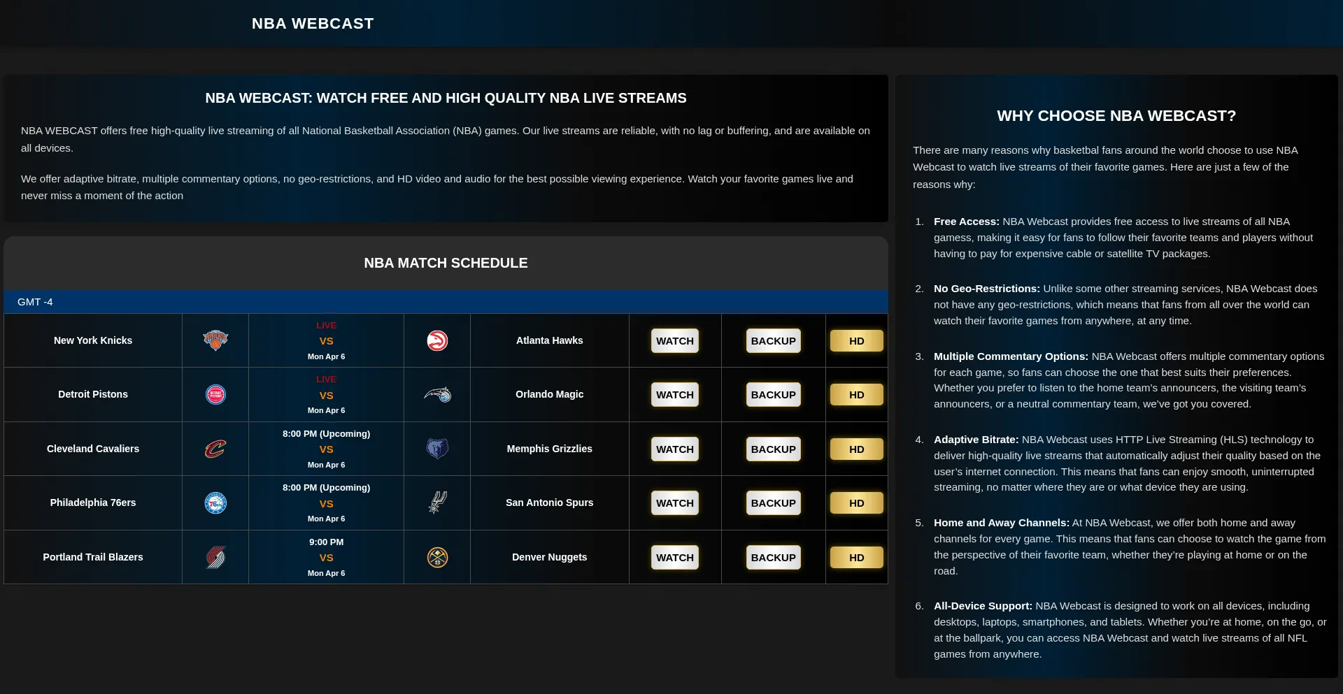 Nbawebcast.top