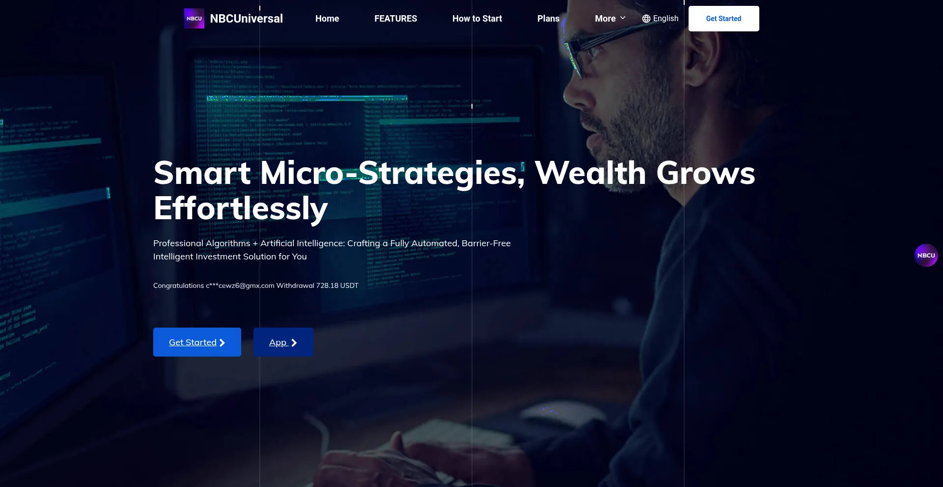 Website screenshot of Nbcuniversal.xin