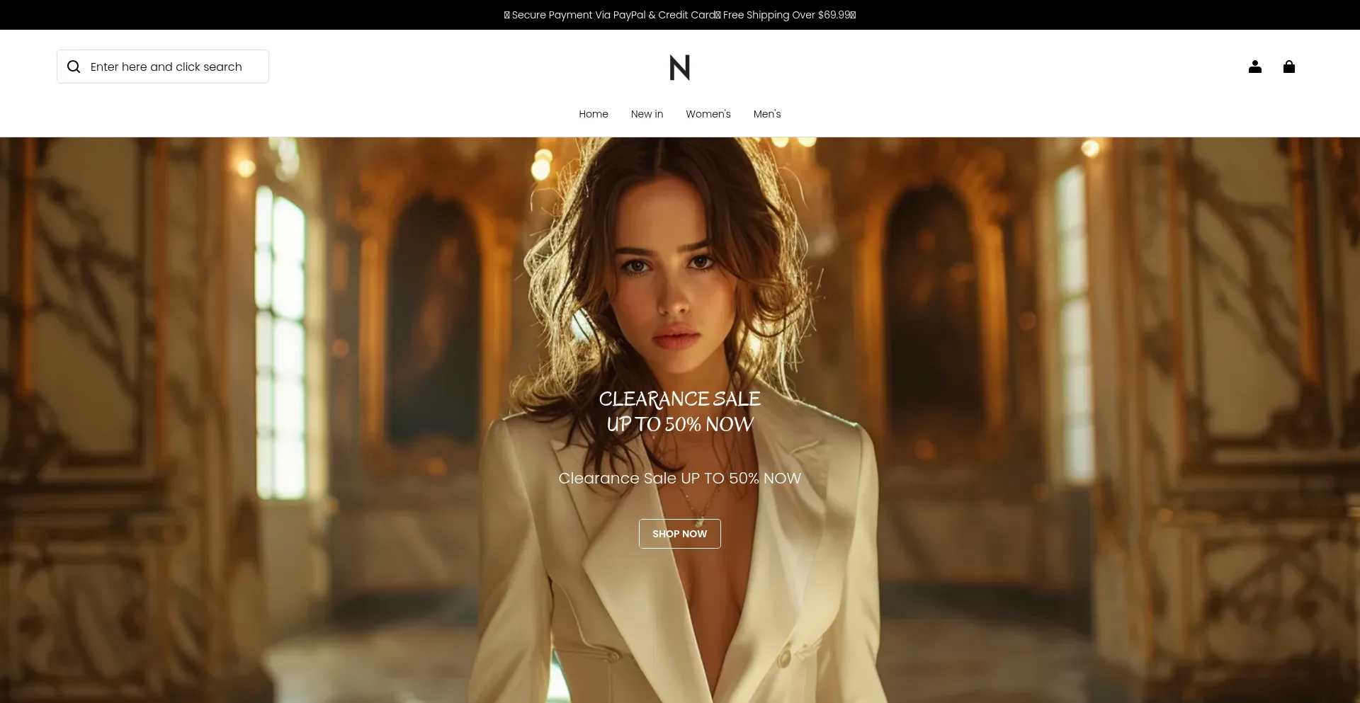 Website screenshot of Ndbustore.com