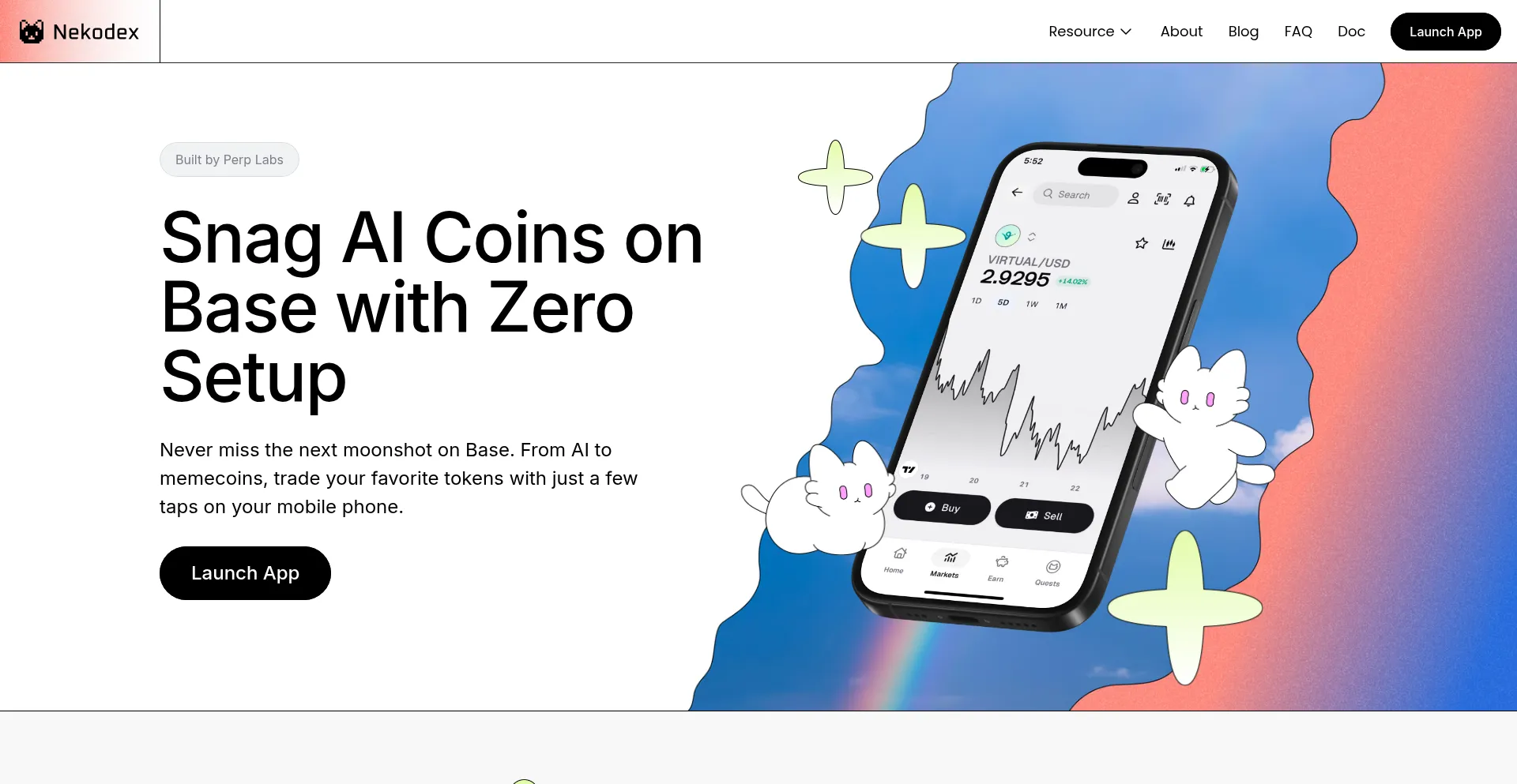 Website screenshot of Nekodex.org