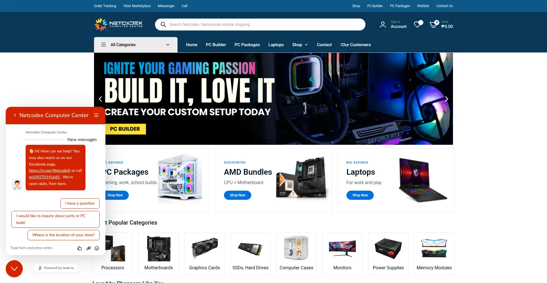 Website screenshot of Netcodex.ph