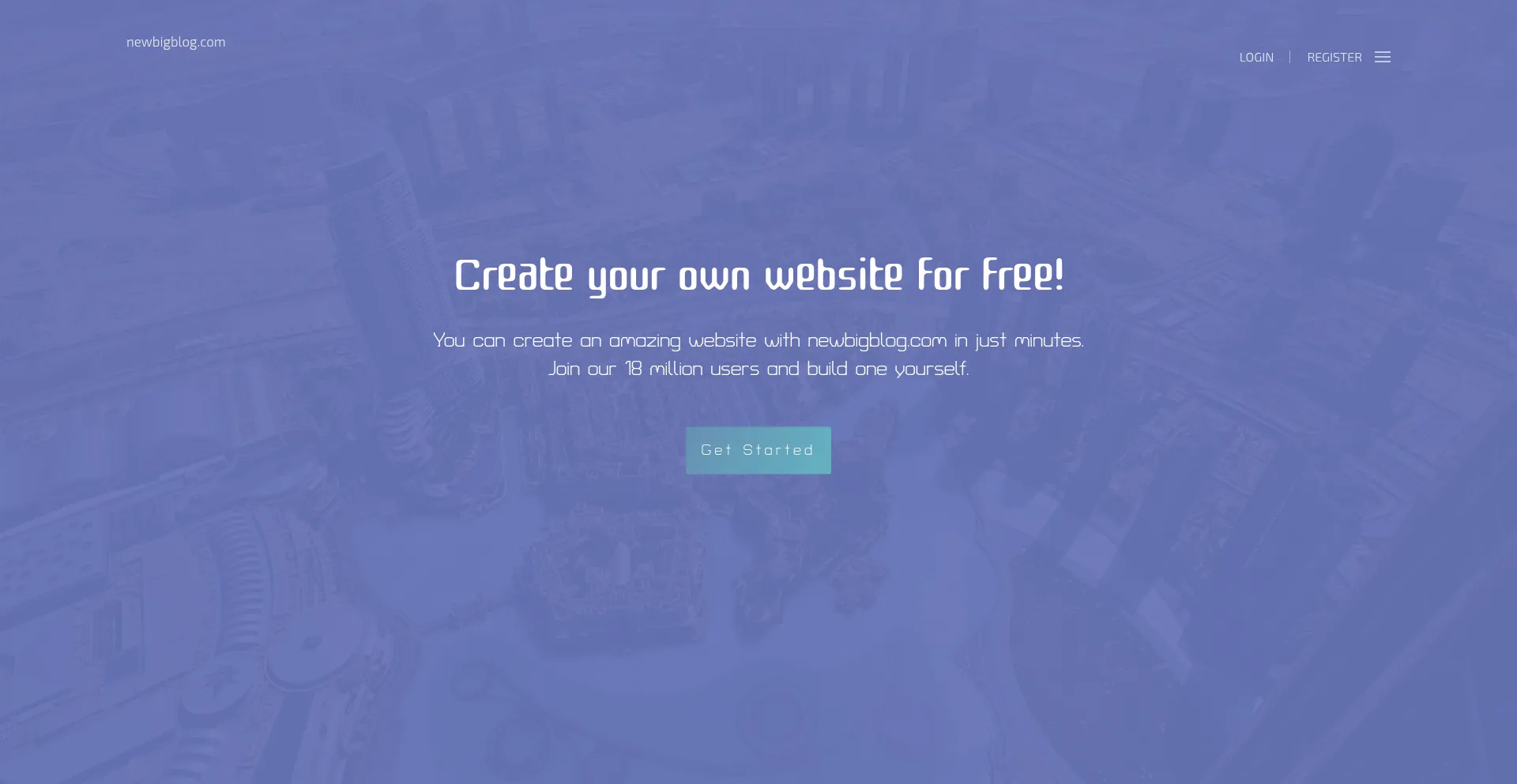 Website screenshot of Newbigblog.com