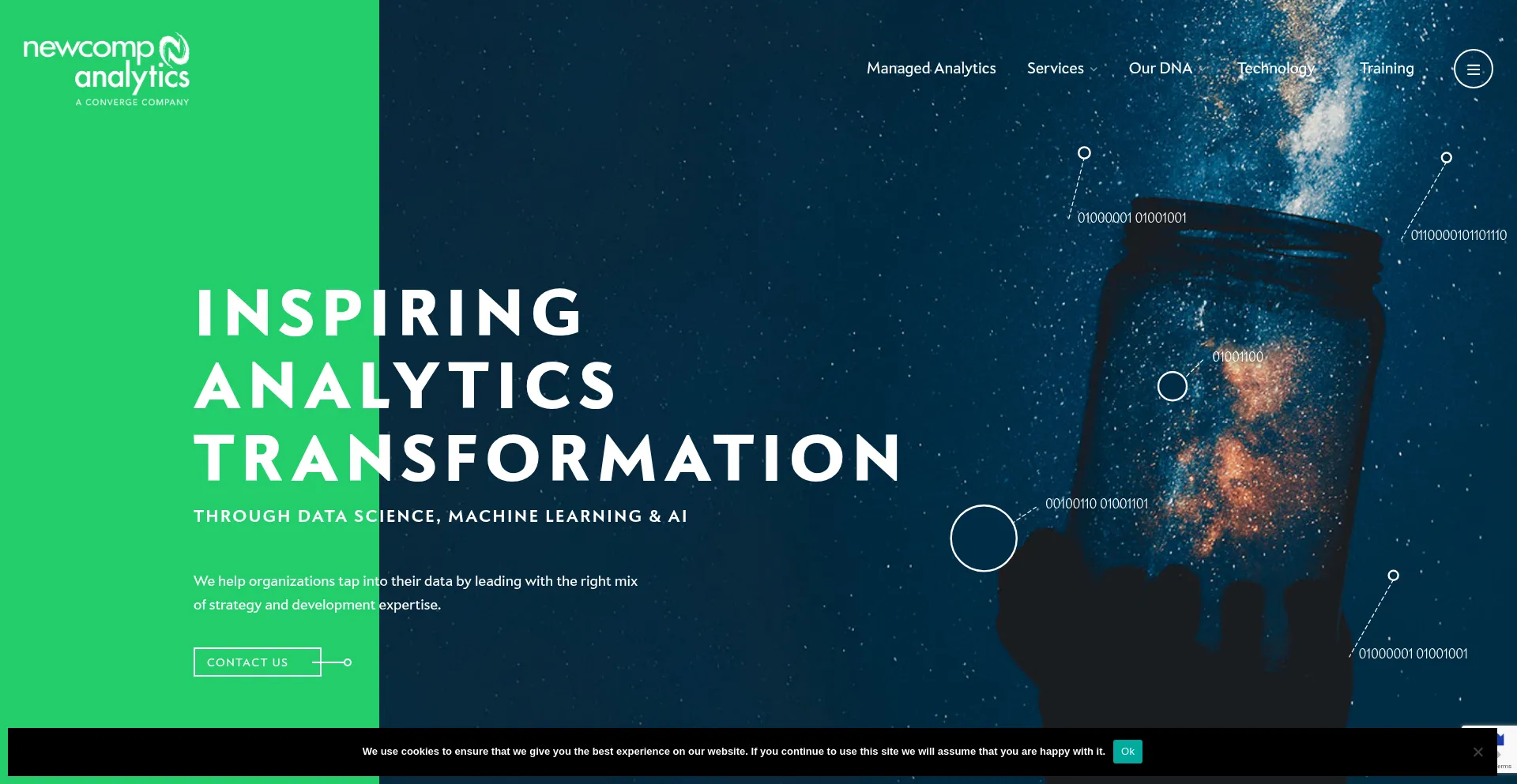 Website screenshot of Newcomp.com