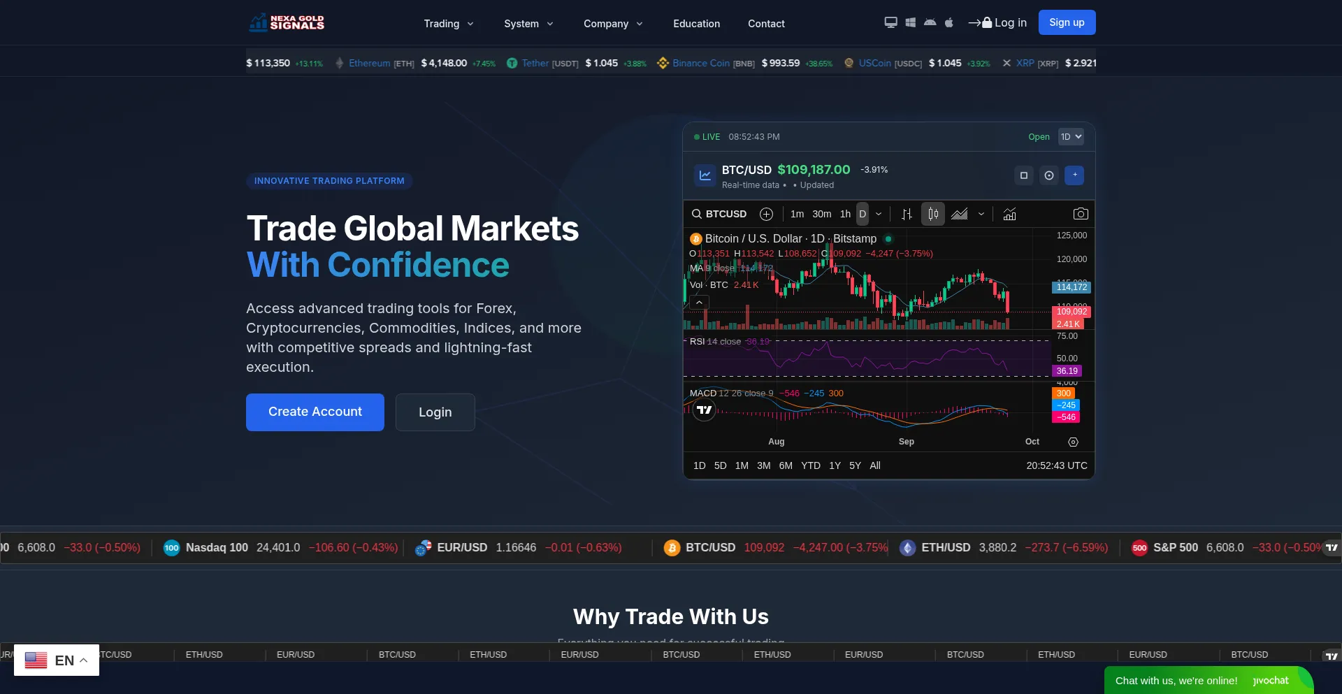 Nexagoldsignals.pro Screenshot