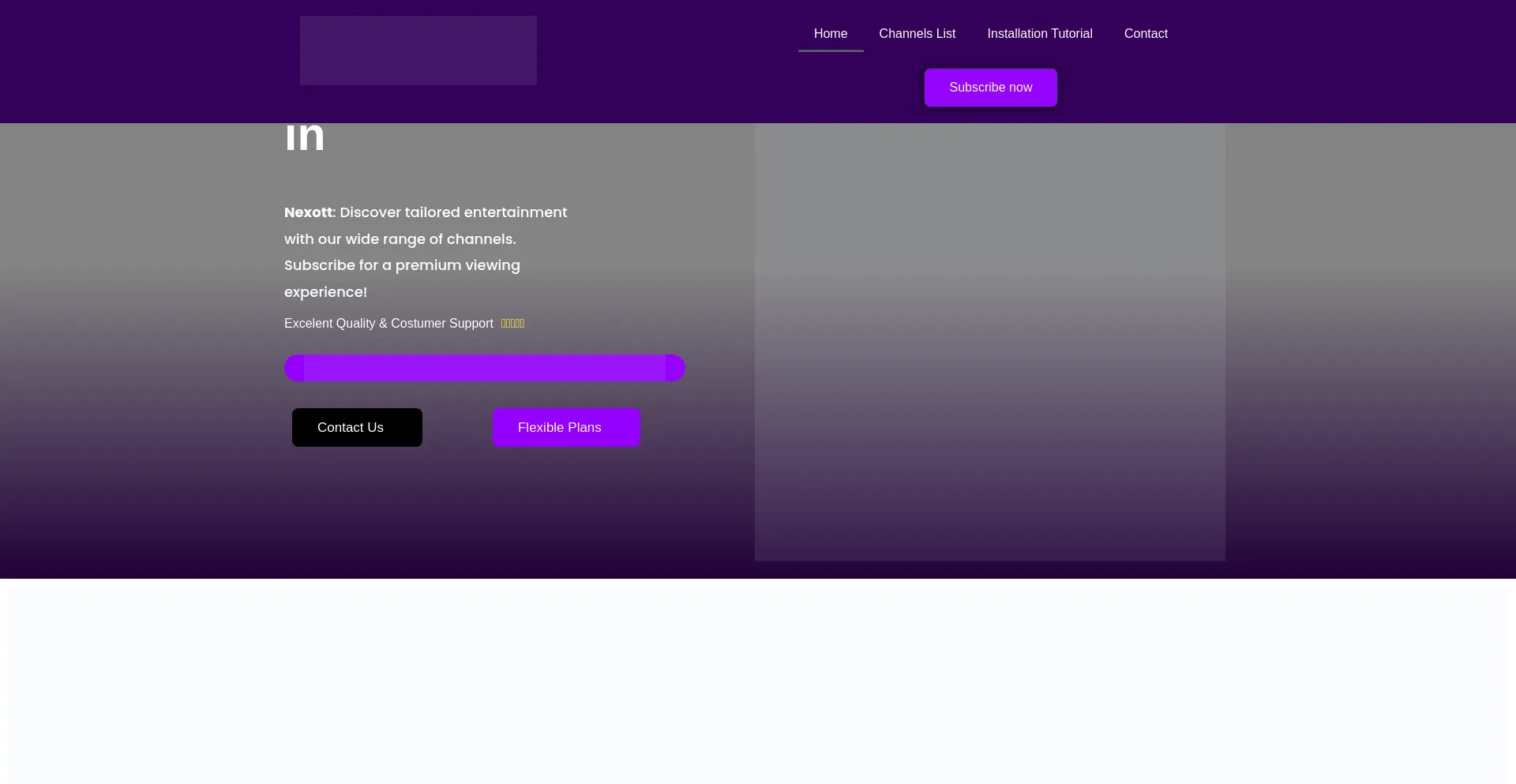 Website screenshot of Nexott.org