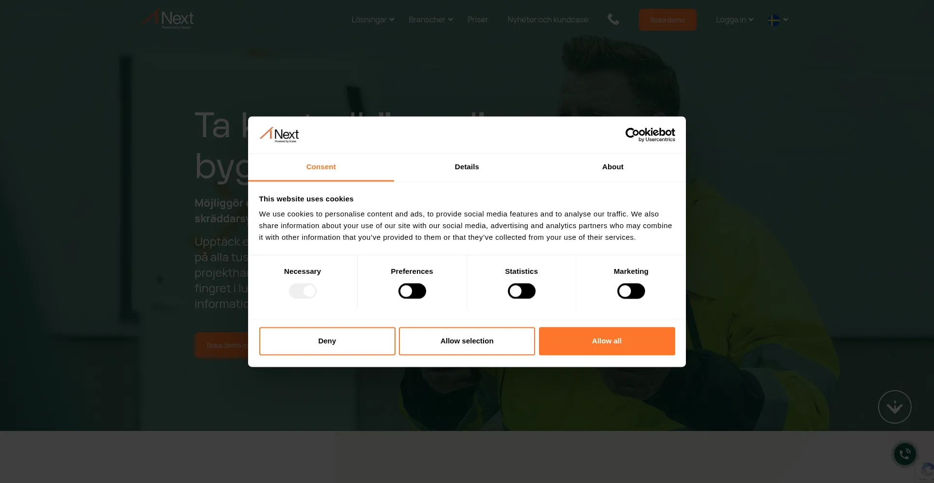 Website screenshot of Next-tech.com