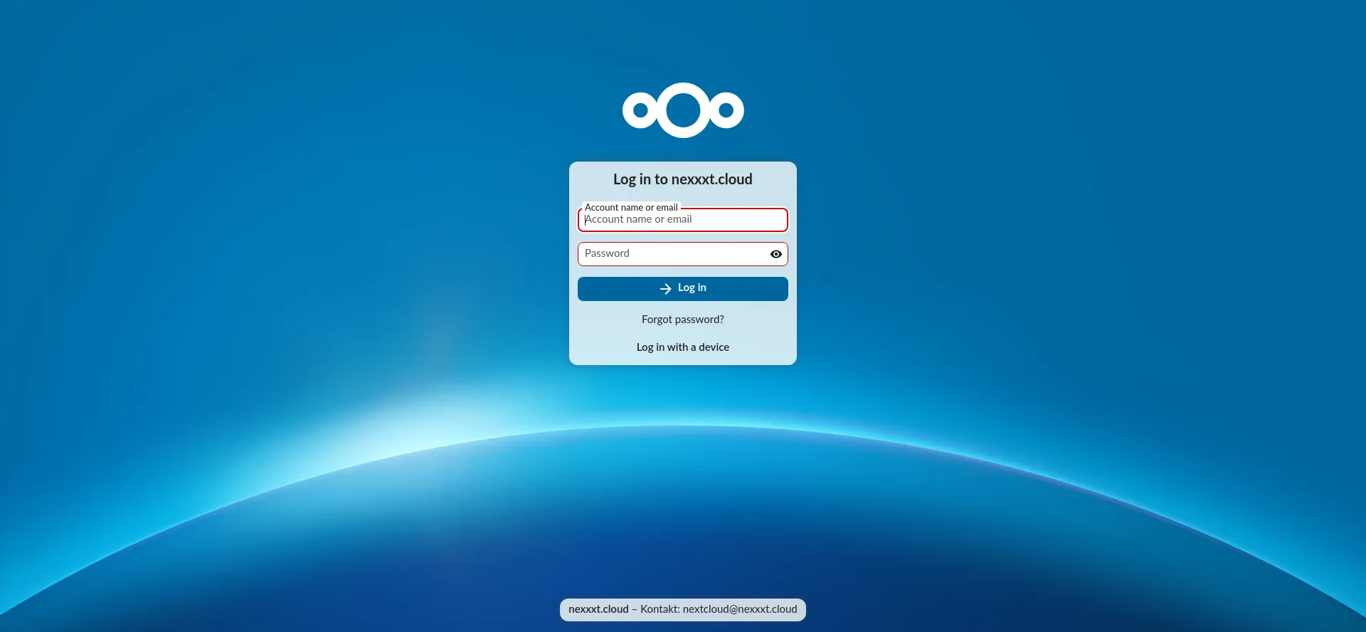 Website screenshot of Nexxxt.cloud