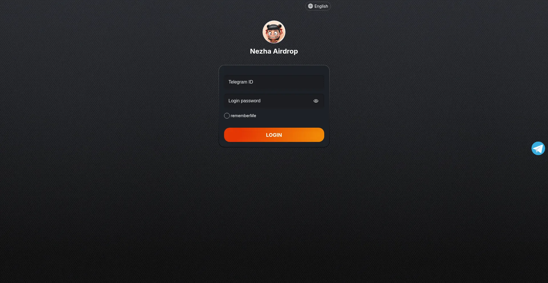 Website screenshot of Nezhaairdrop.com
