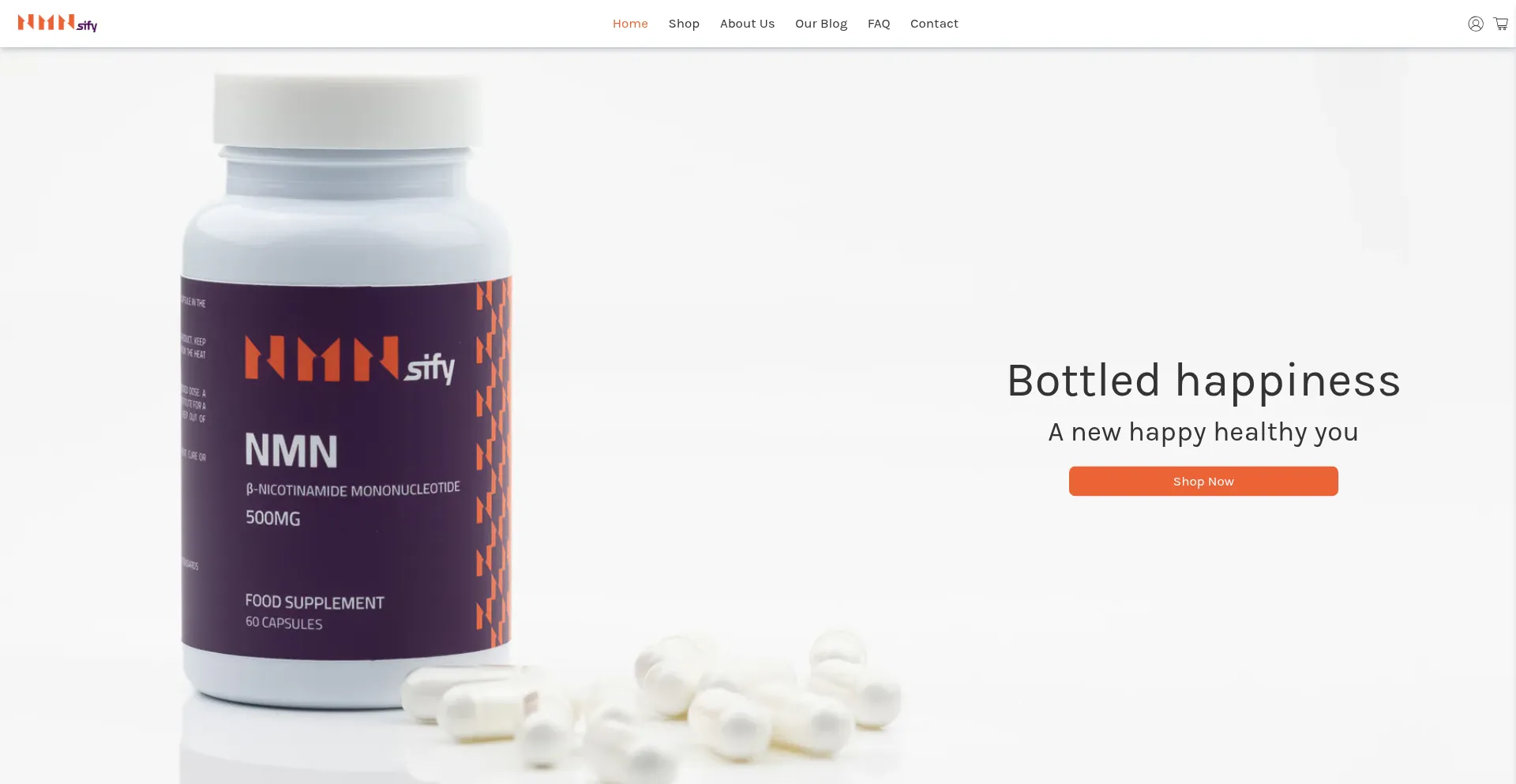 Website screenshot of Nmnsify.co.uk