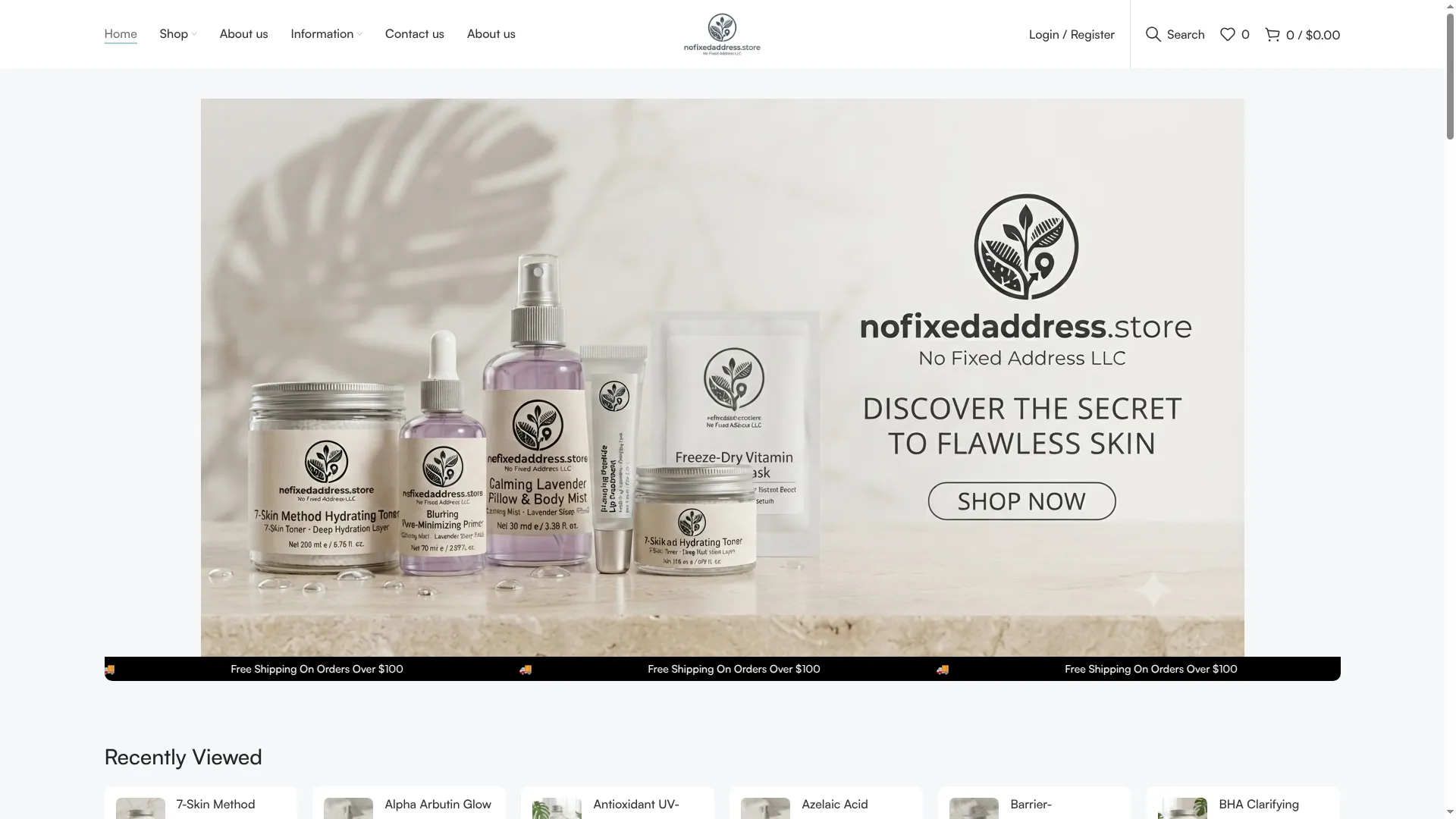 Nofixedaddress.store