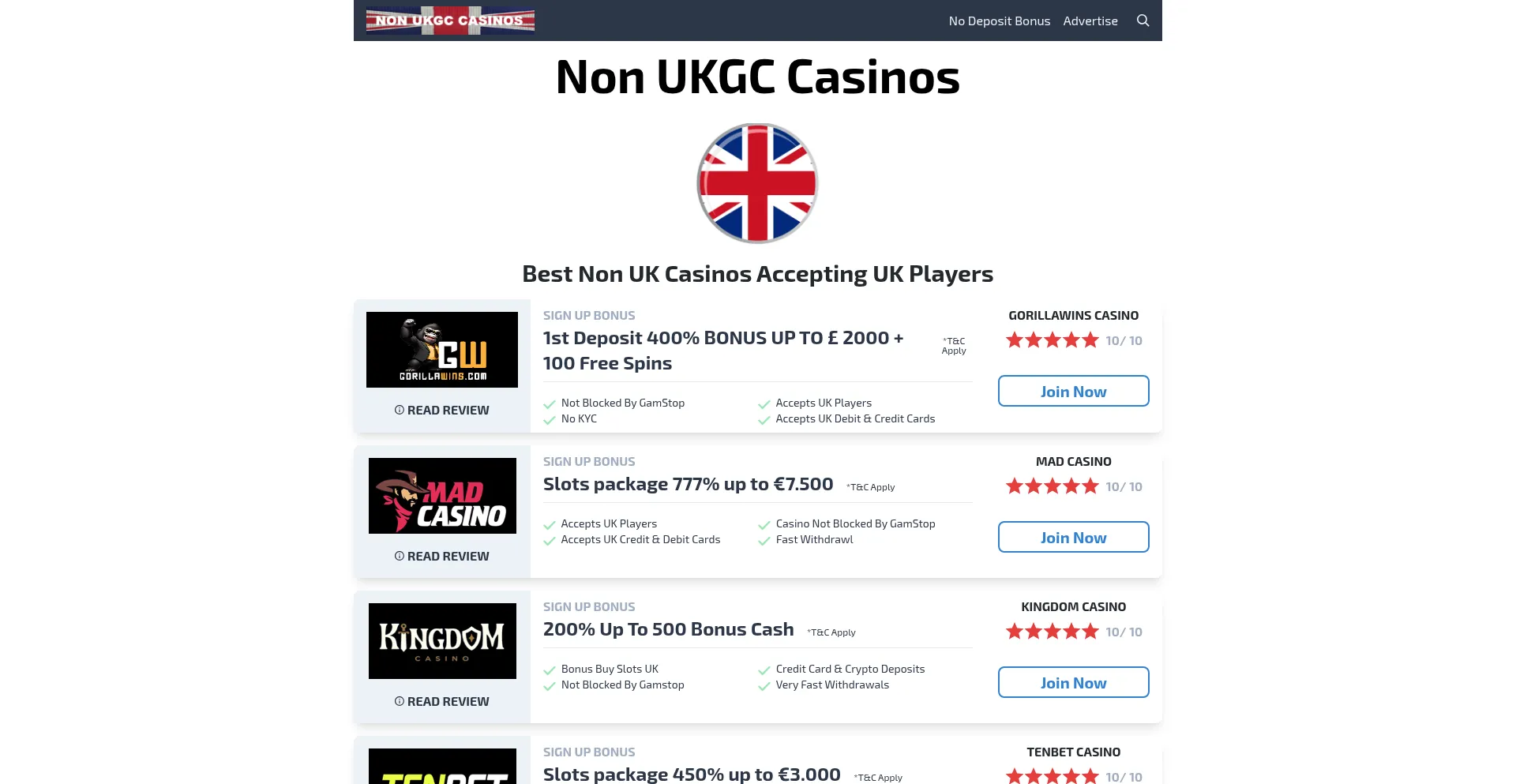 Nonukgccasinos.uk est-il Sûr et Fiable ?