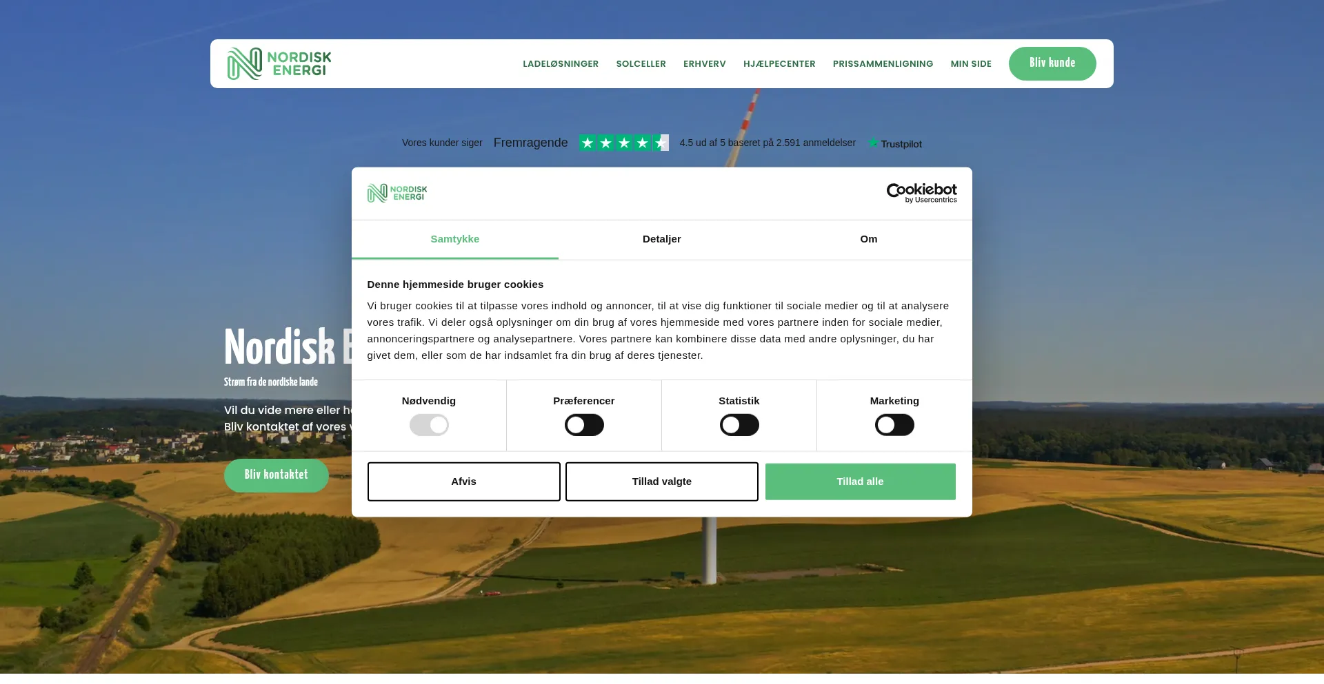 Nordiskenergi.dk Screenshot