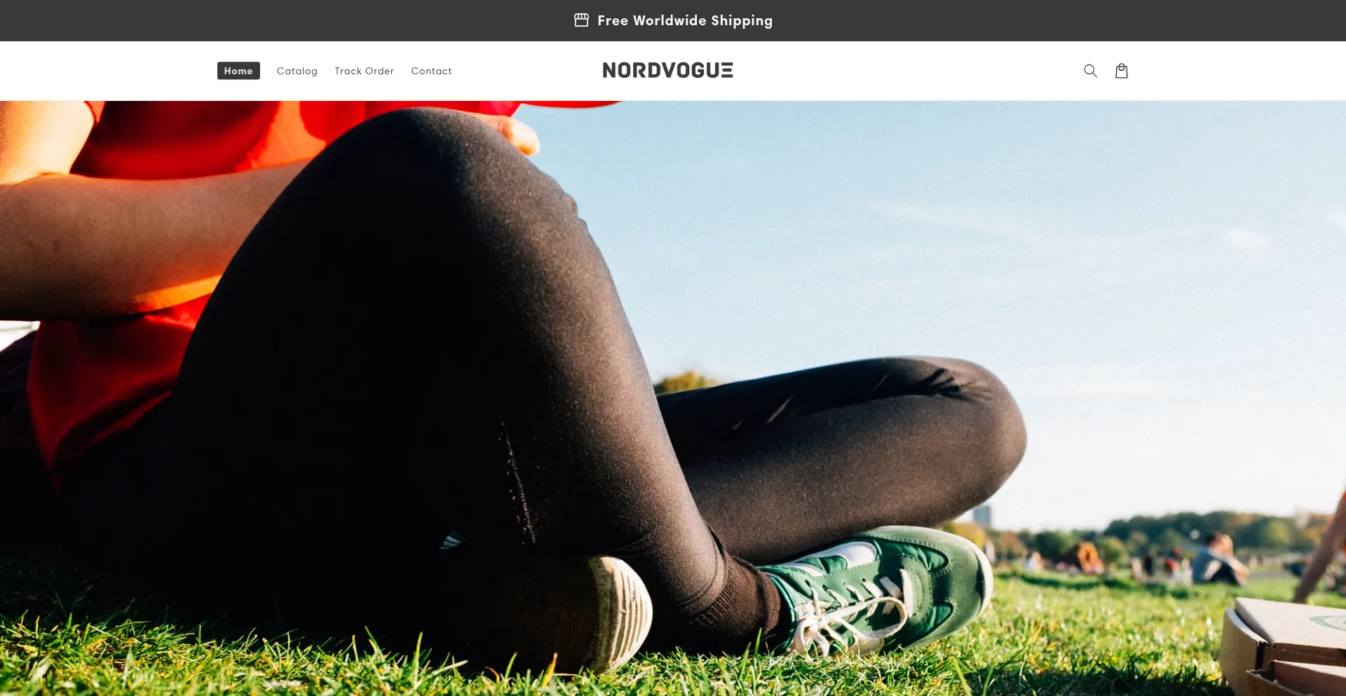 Website screenshot of Nordvogue.shop