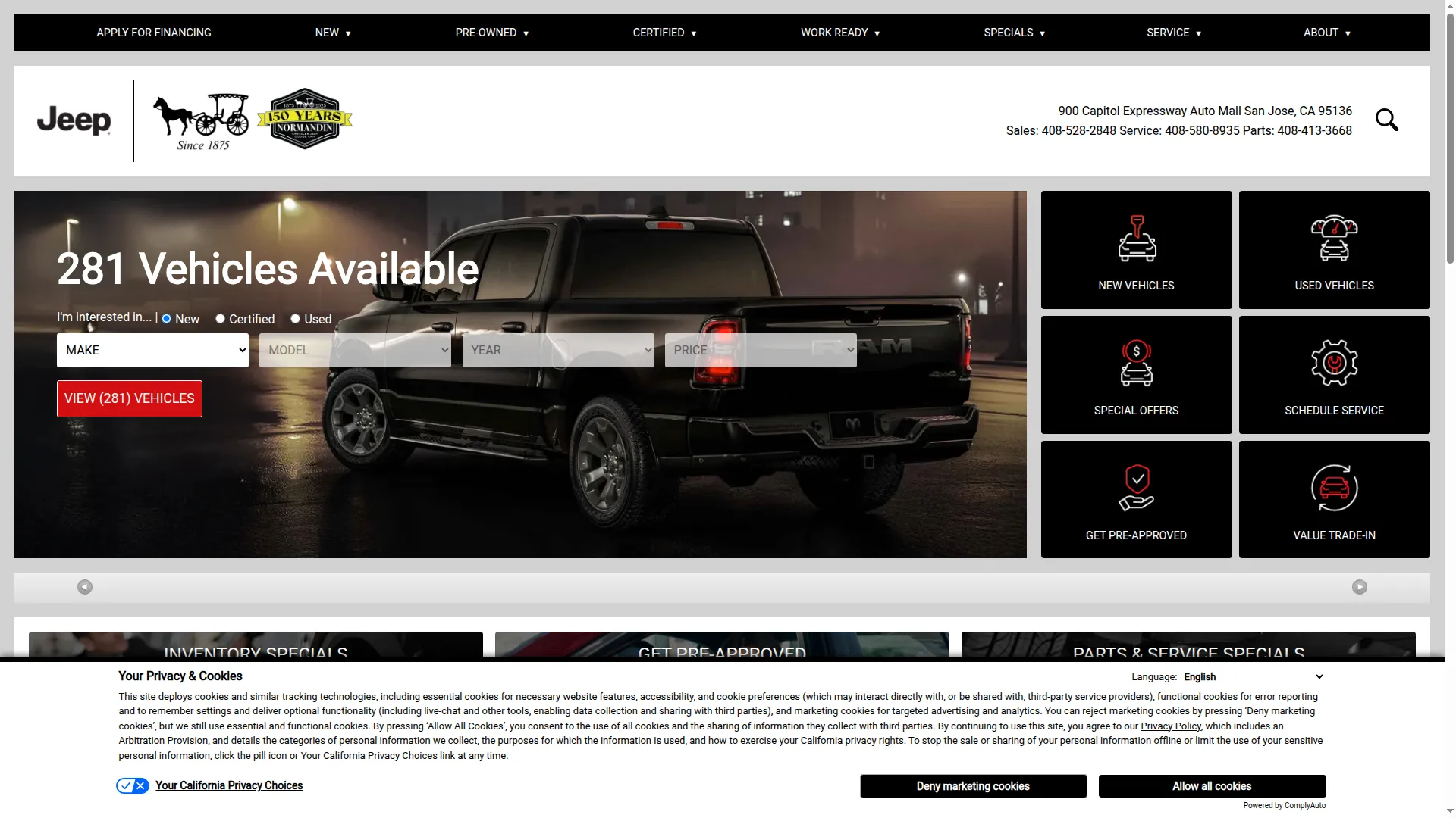 Normandinchryslerjeep.net