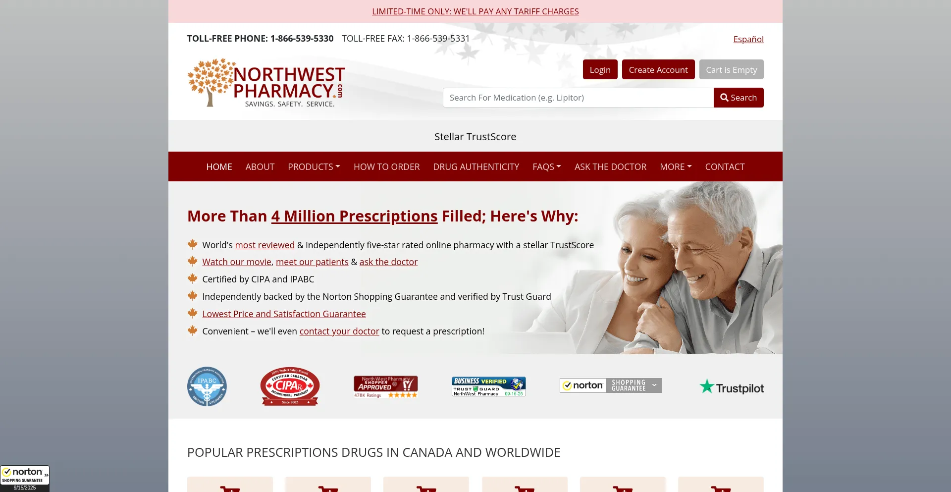 Northwestpharmacy.com est-il Sûr et Fiable ?