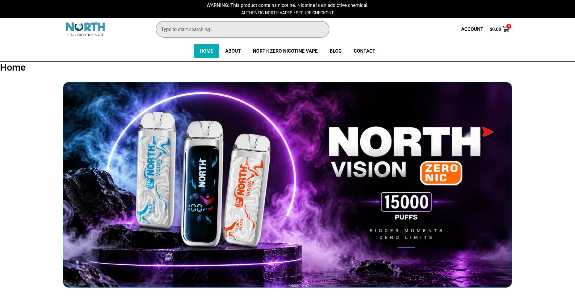 Northzeronicotinevape.com