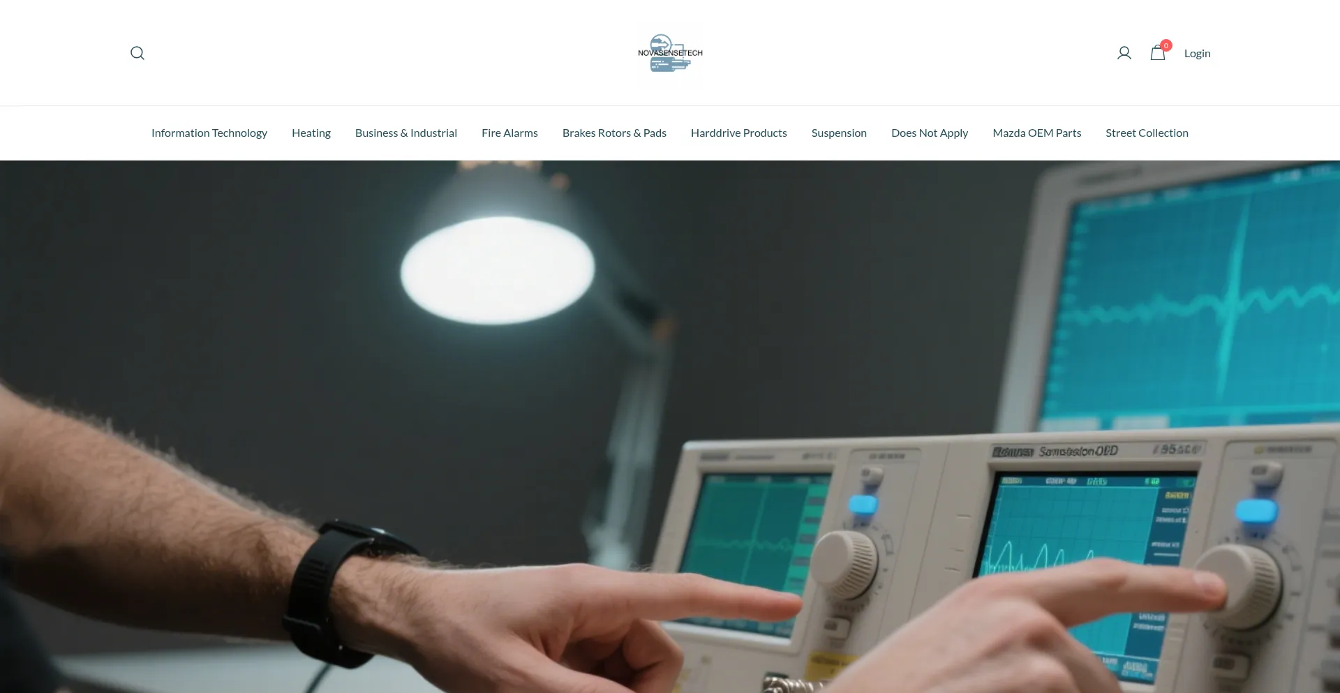 Website screenshot of Novasensetech.com