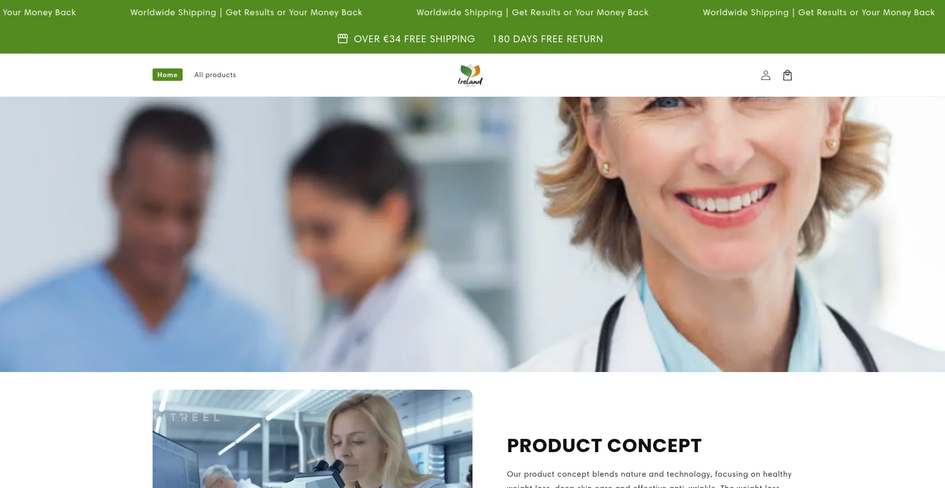 Website screenshot of Novatrixx.com
