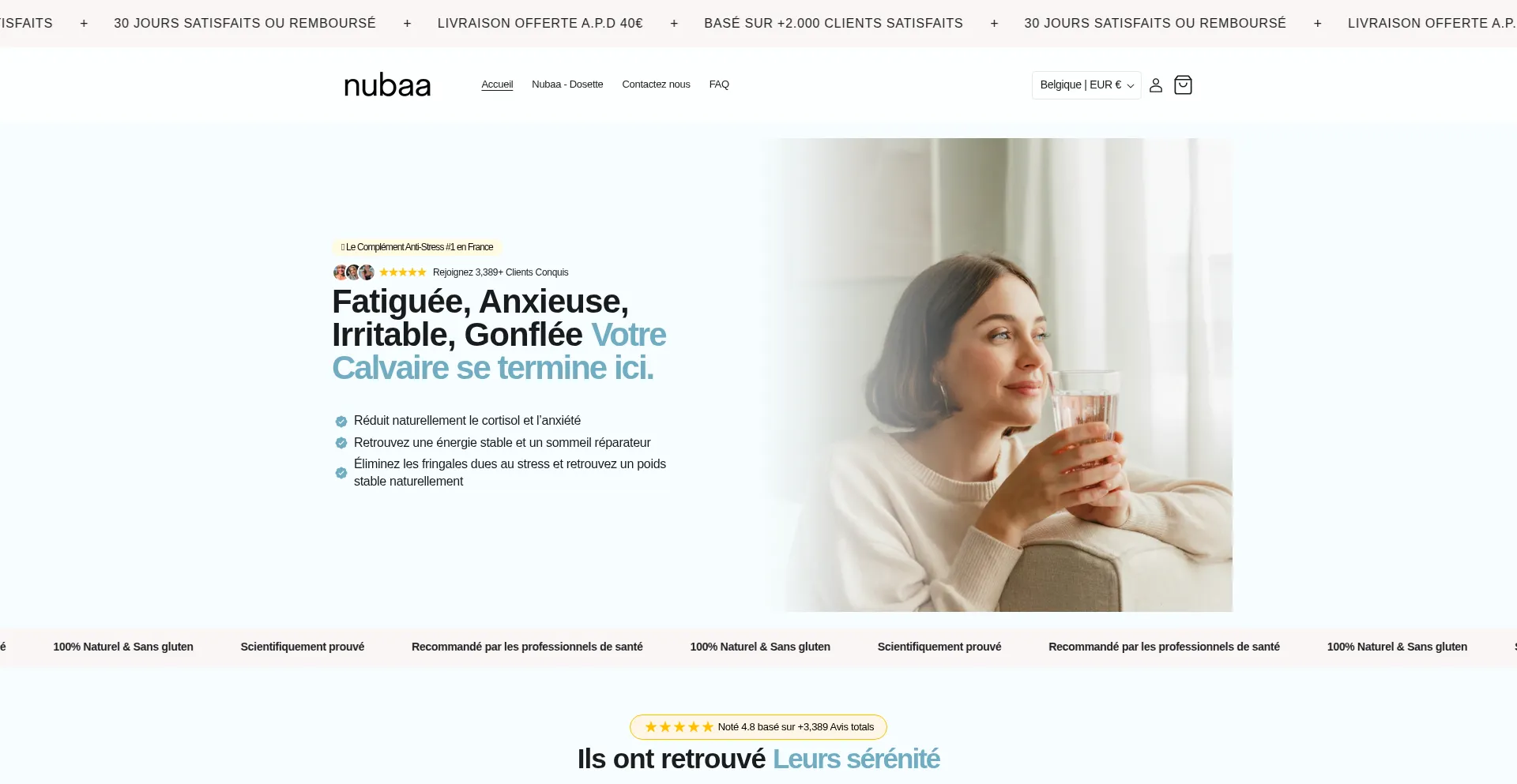 Website screenshot of Nubaa.co