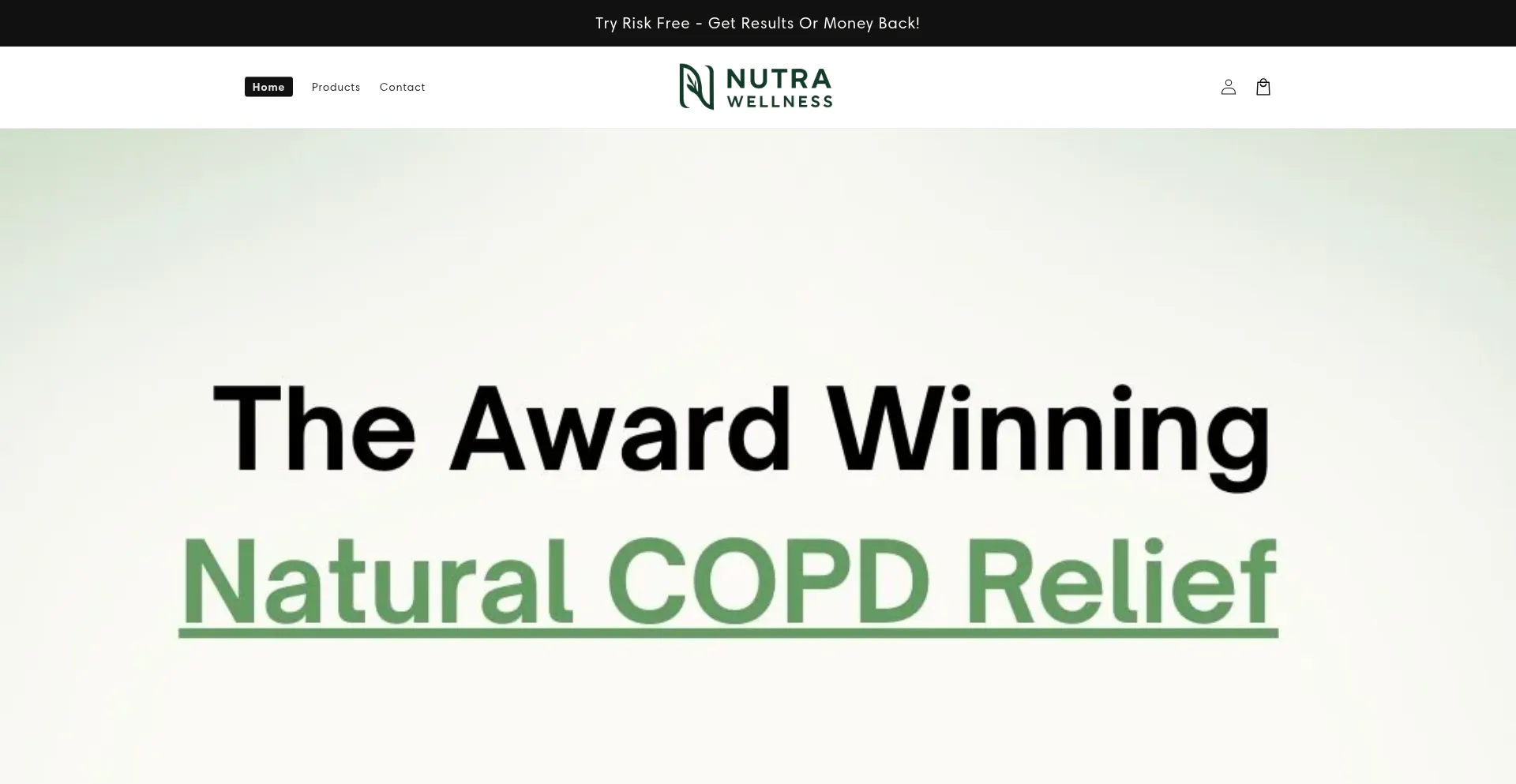 Website screenshot of Nutrawellness.co