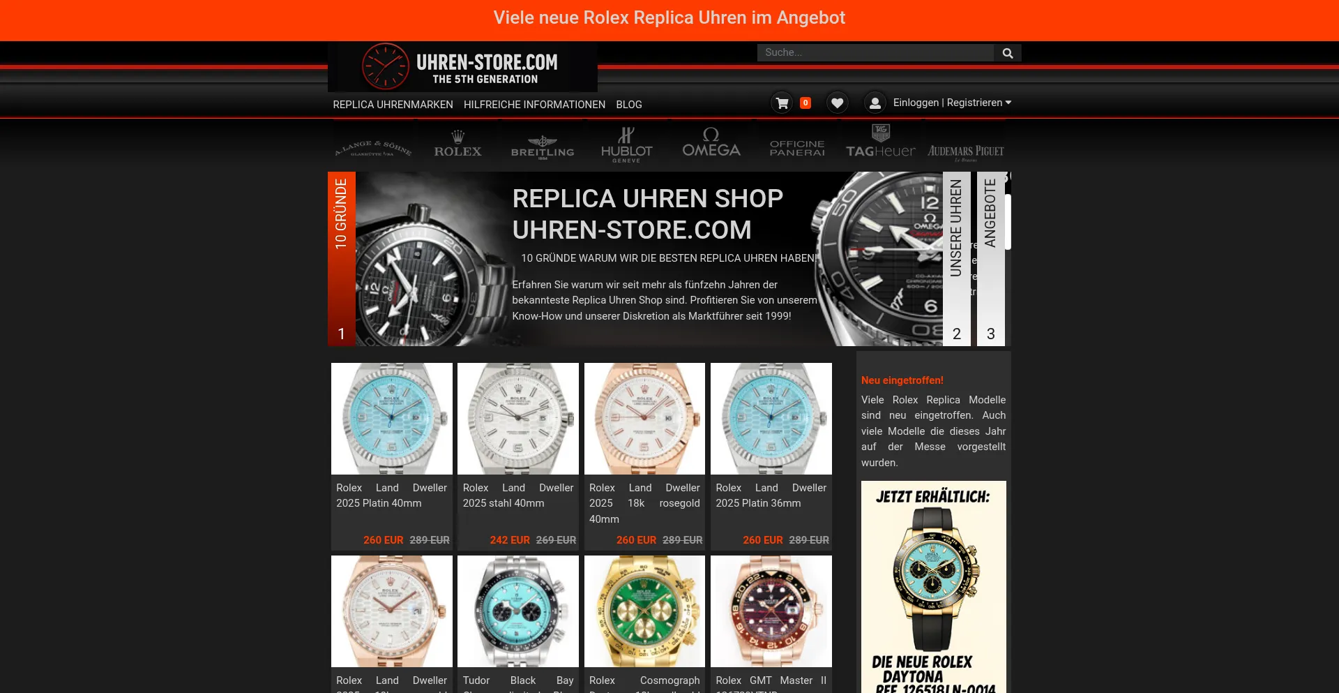 Website screenshot of O-fakes.to
