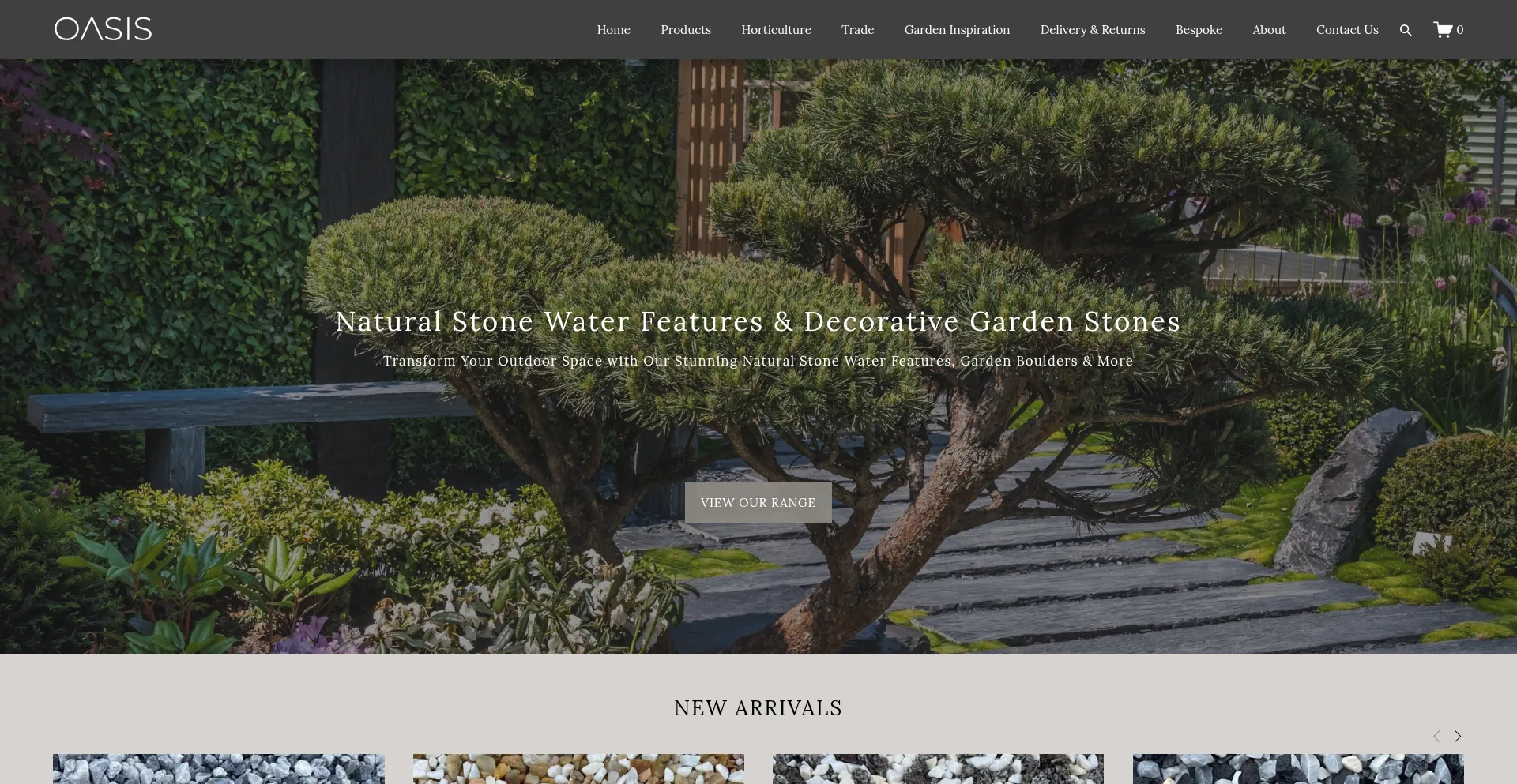 Website screenshot of Oasisslateandstone.com