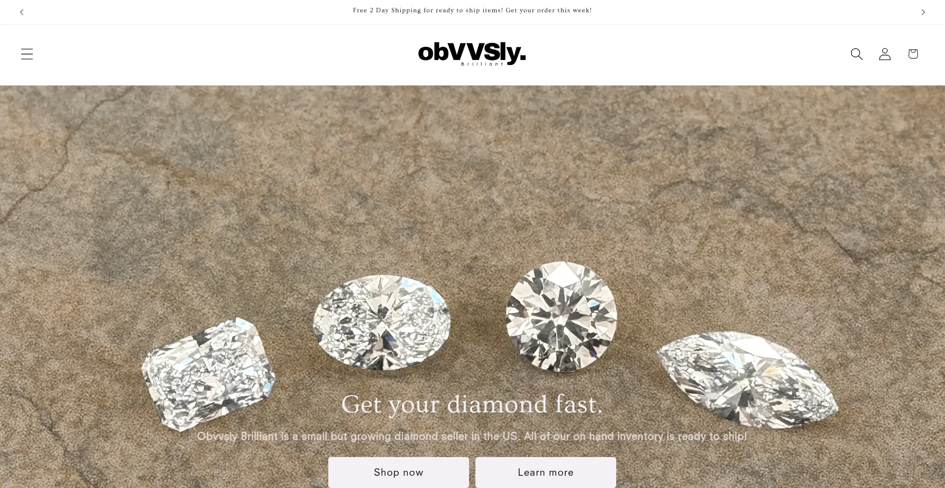 Website screenshot of Obvvslybrilliant.com