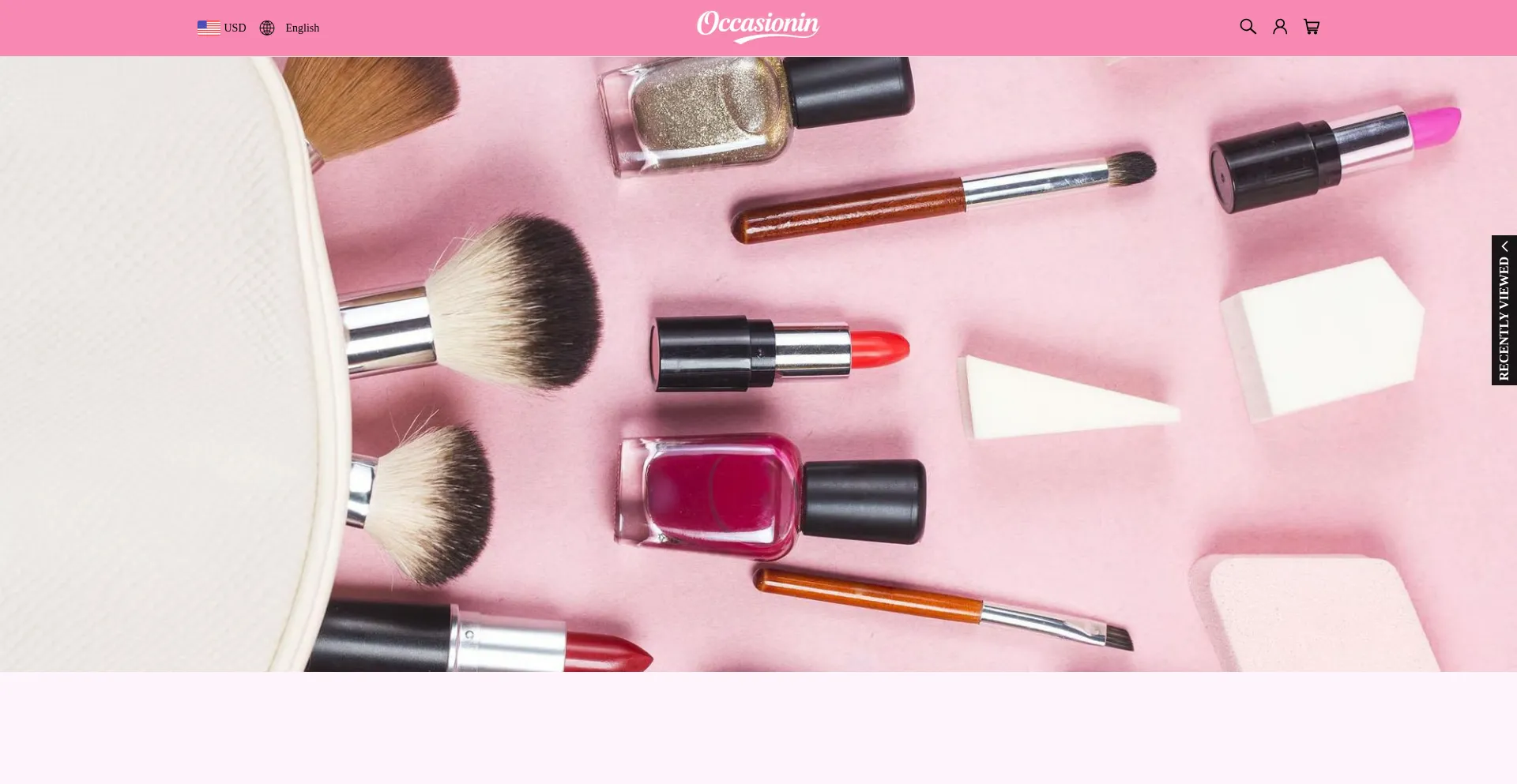 Website screenshot of Occasionin.com