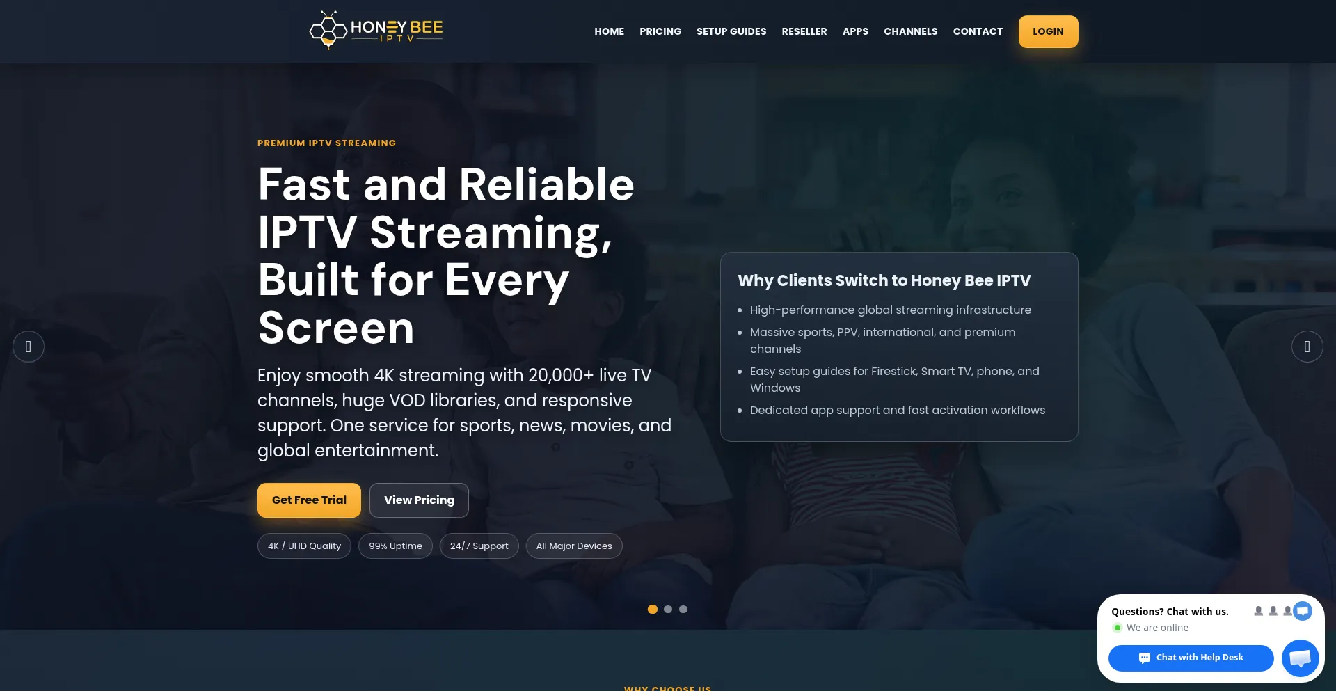 Officialhoneybeeiptv.com