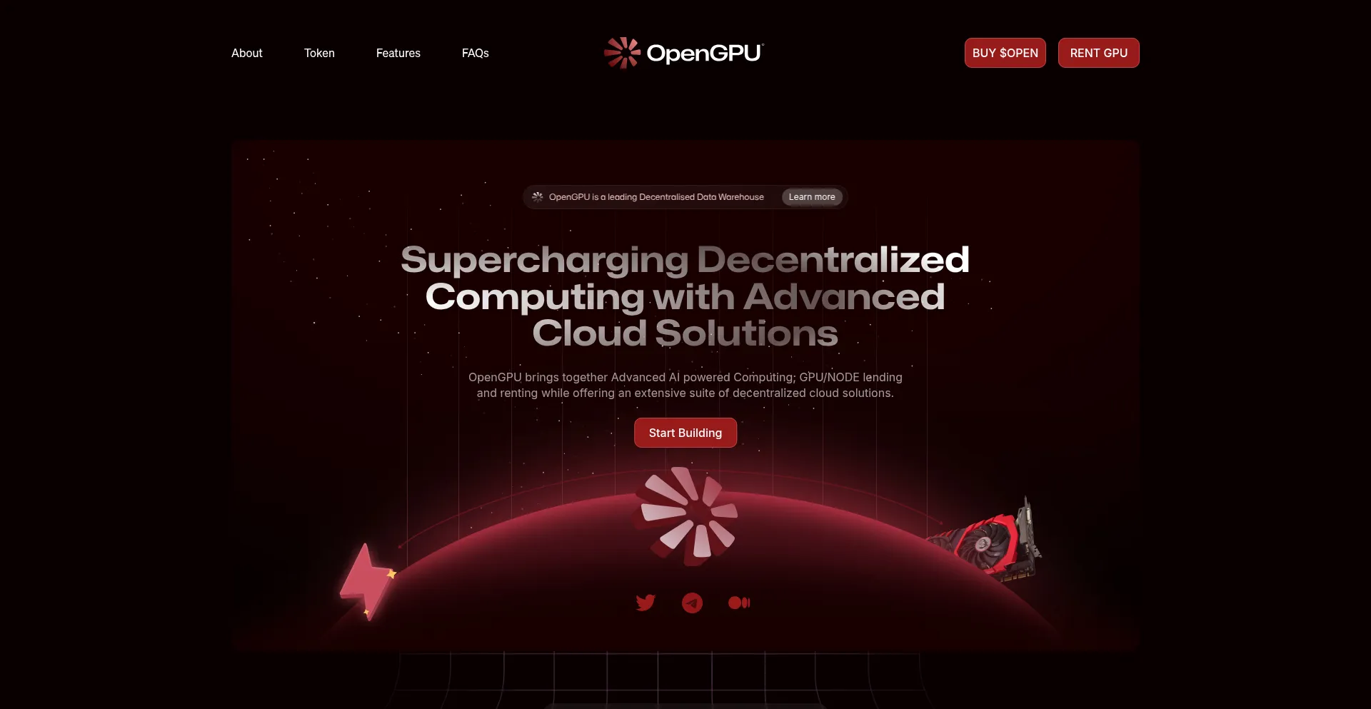 Website screenshot of Ogpu.io