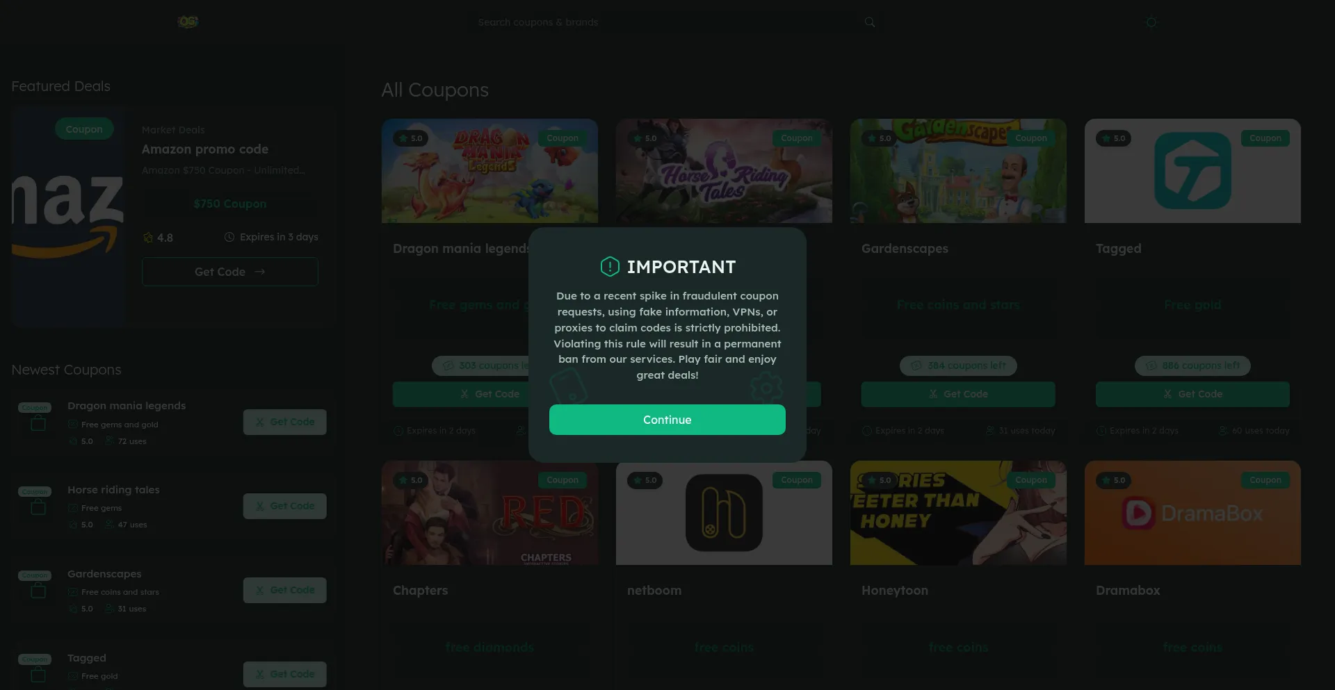 Website screenshot of Ogsnags.com