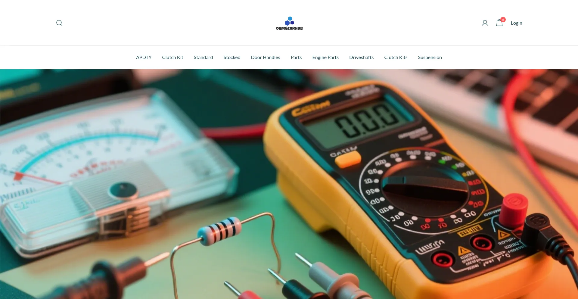 Website screenshot of Ohmgearhub.com