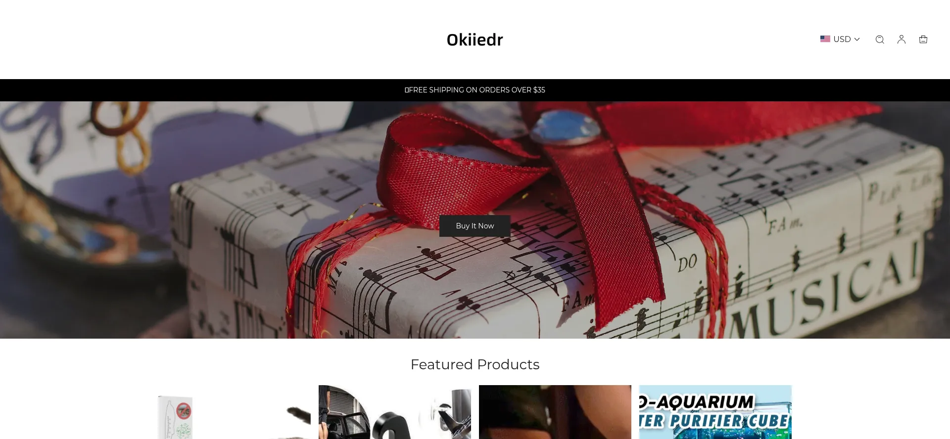 Website screenshot of Okiiedr.com