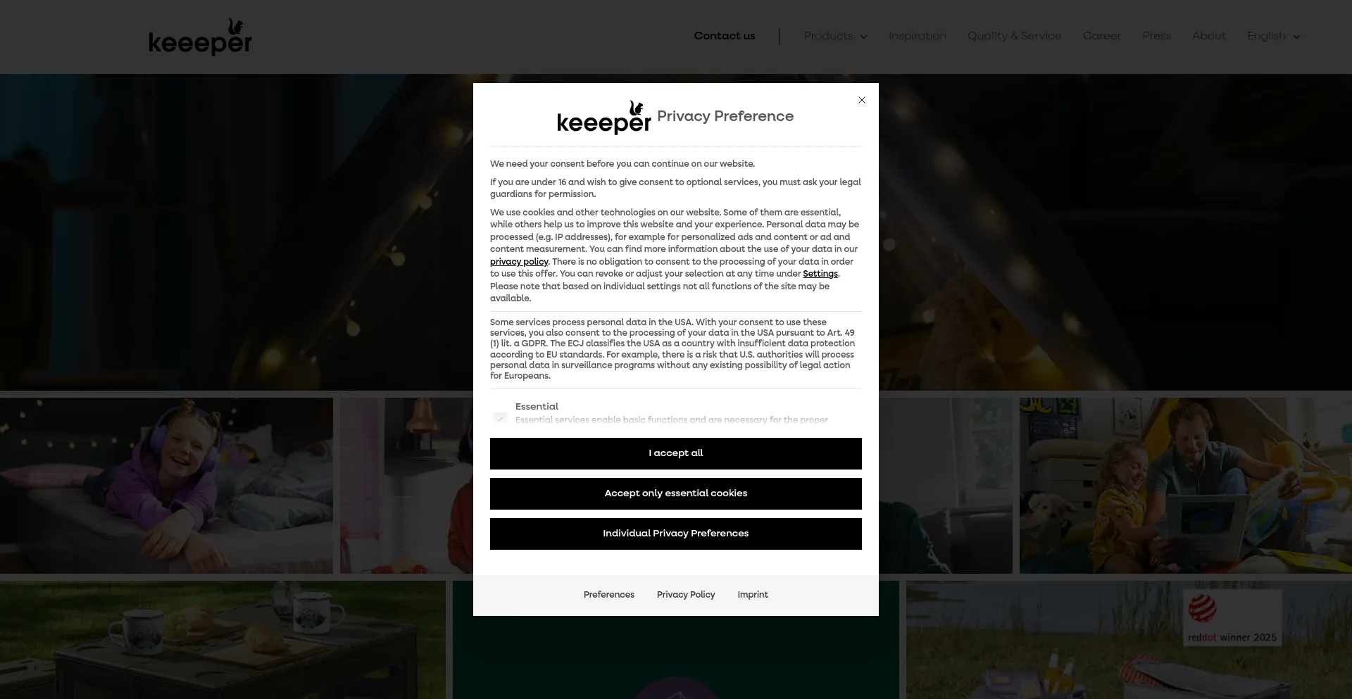 Website screenshot of Okt.com