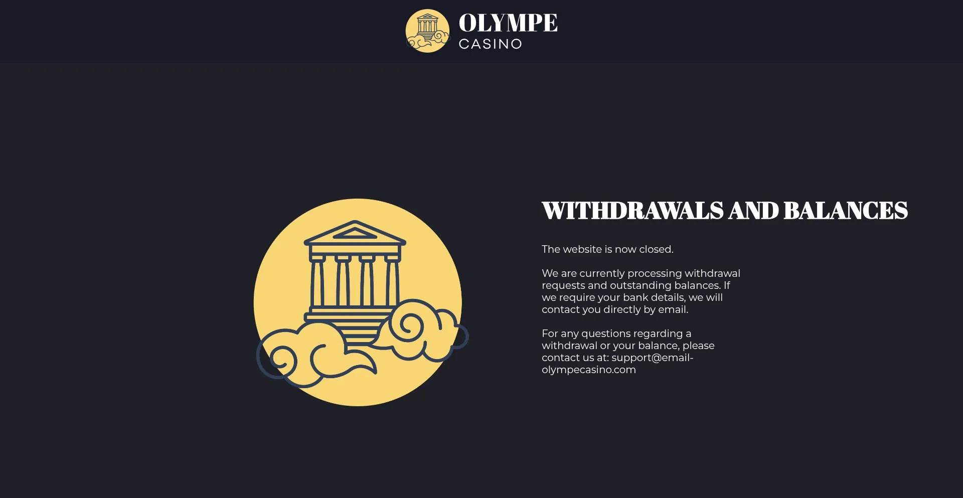 Olympecasino.com Screenshot
