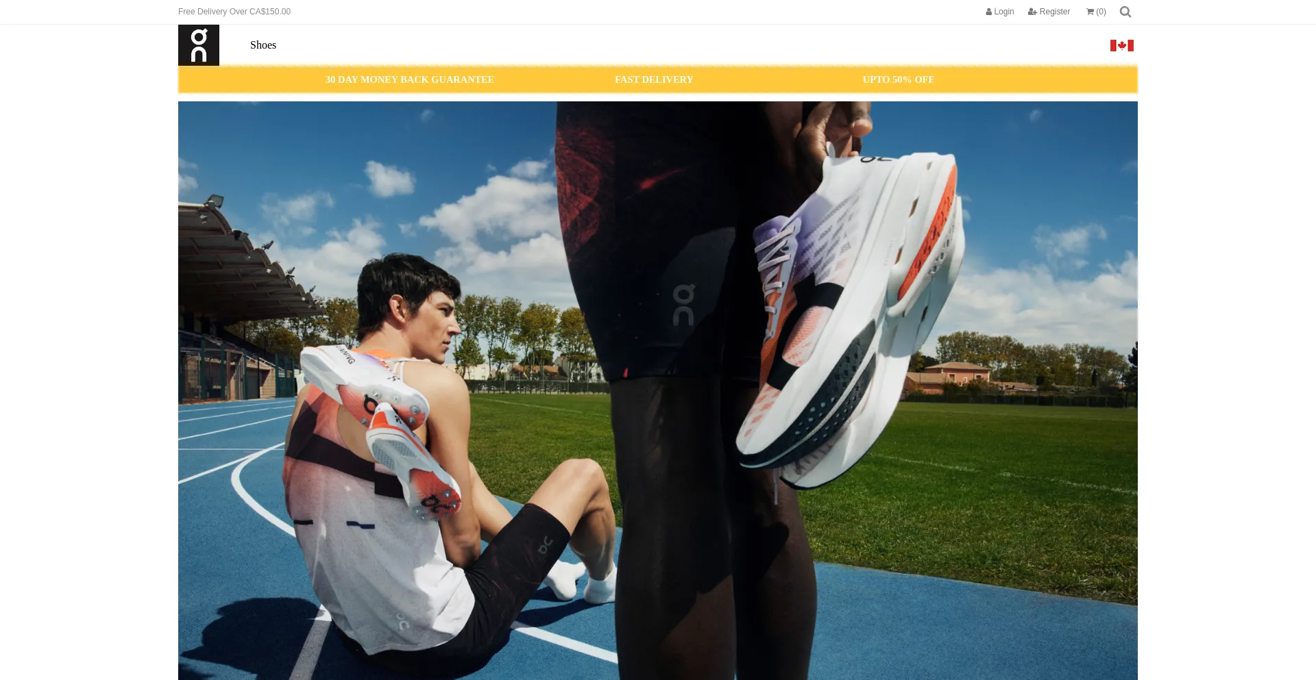 Website screenshot of On-cloud.ca