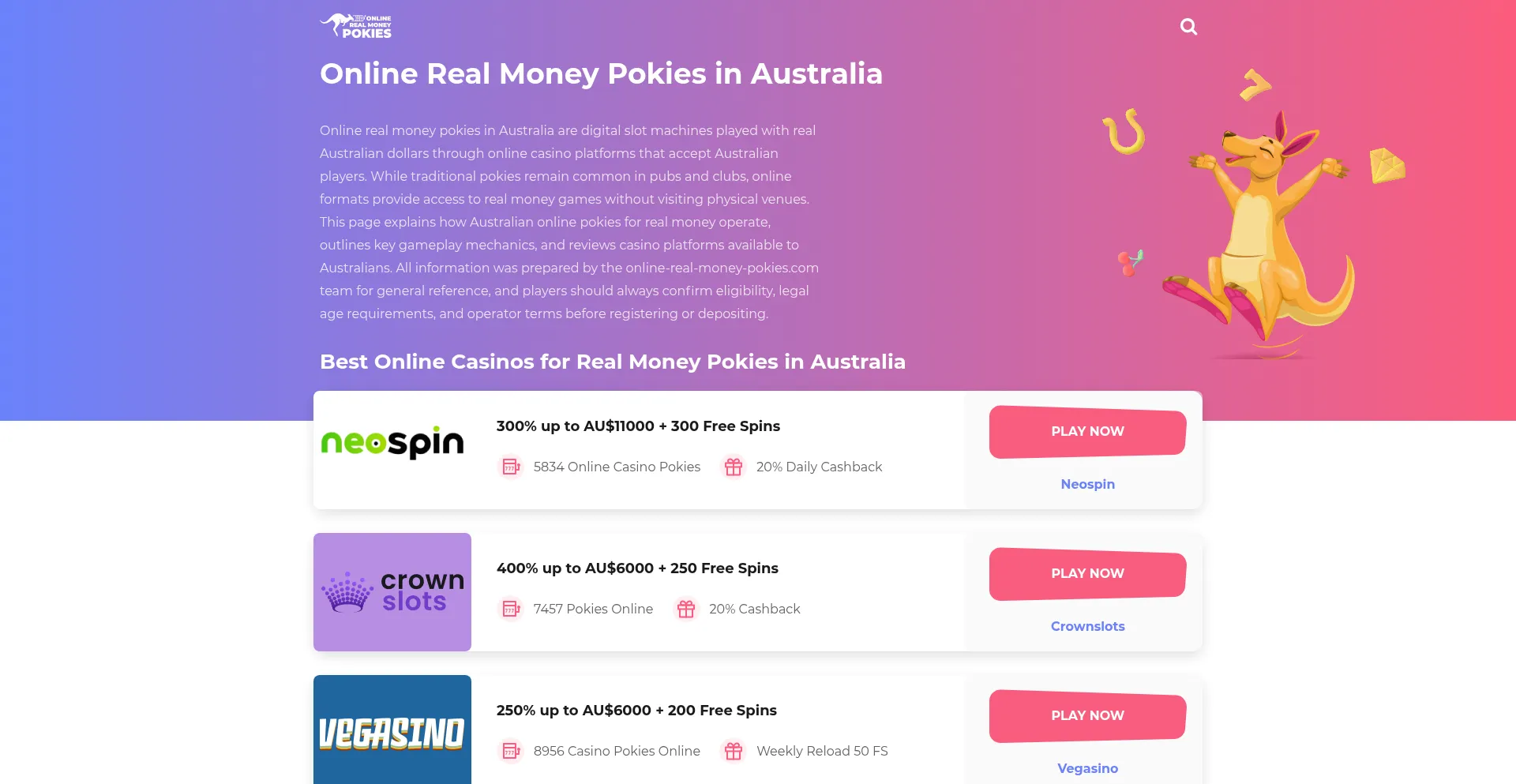 Online-real-money-pokies.com