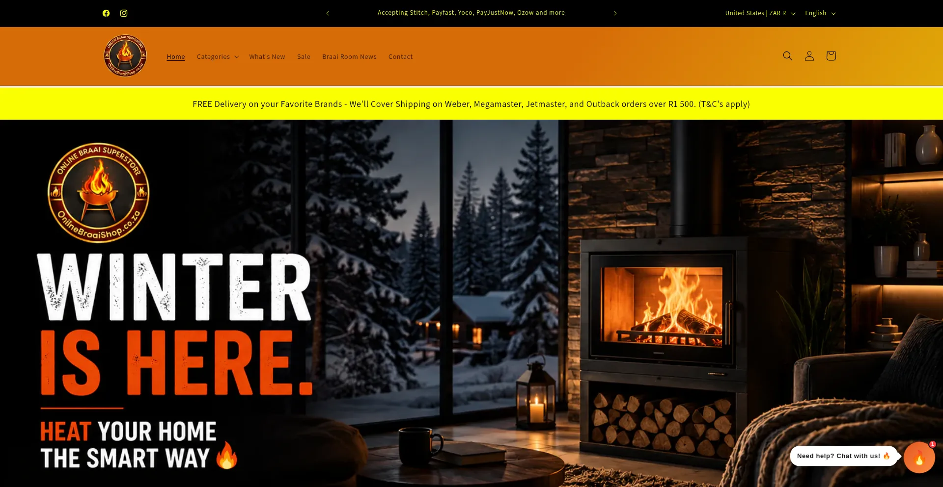 Onlinebraaishop.co.za