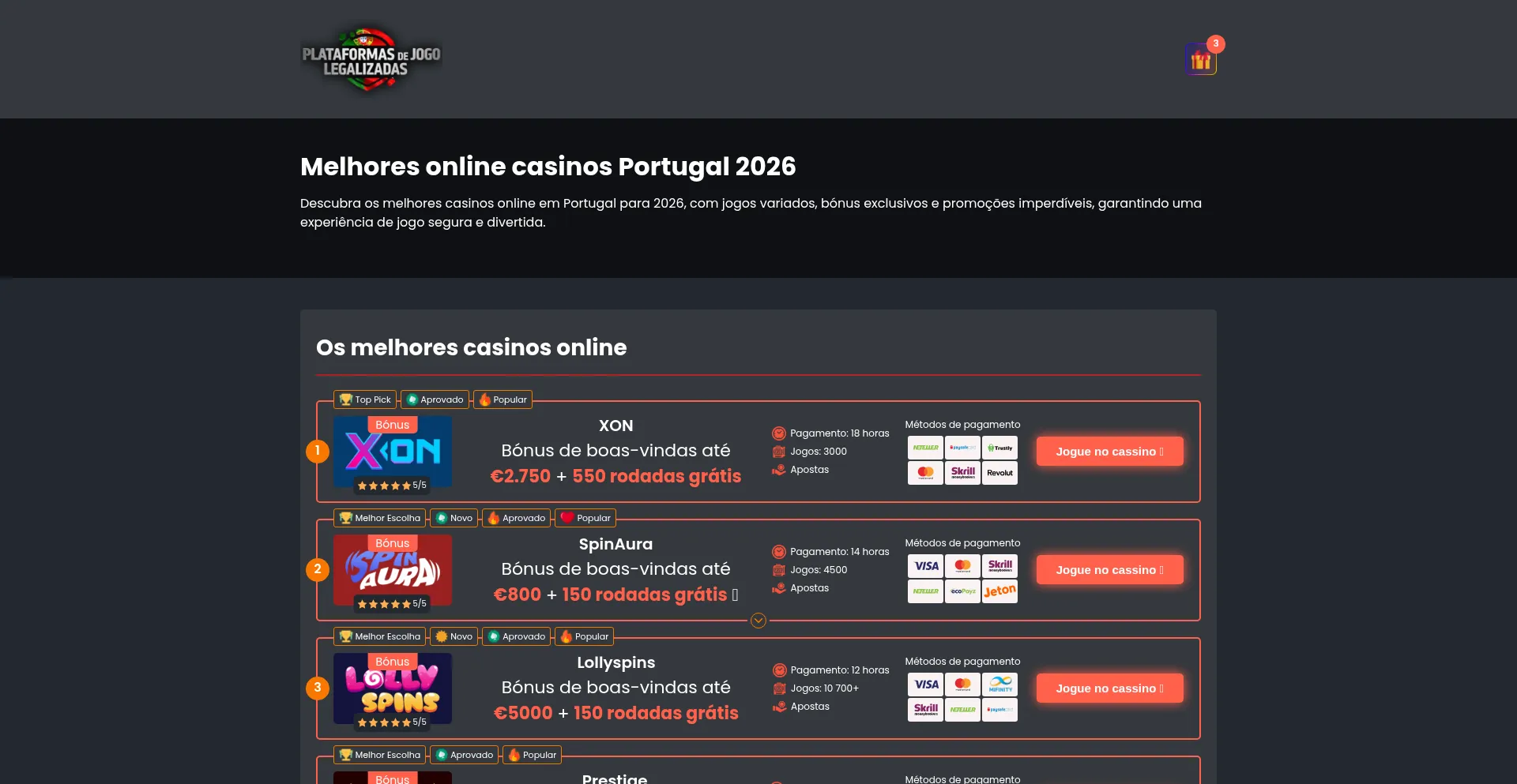 Onlinecasinosportugal.net