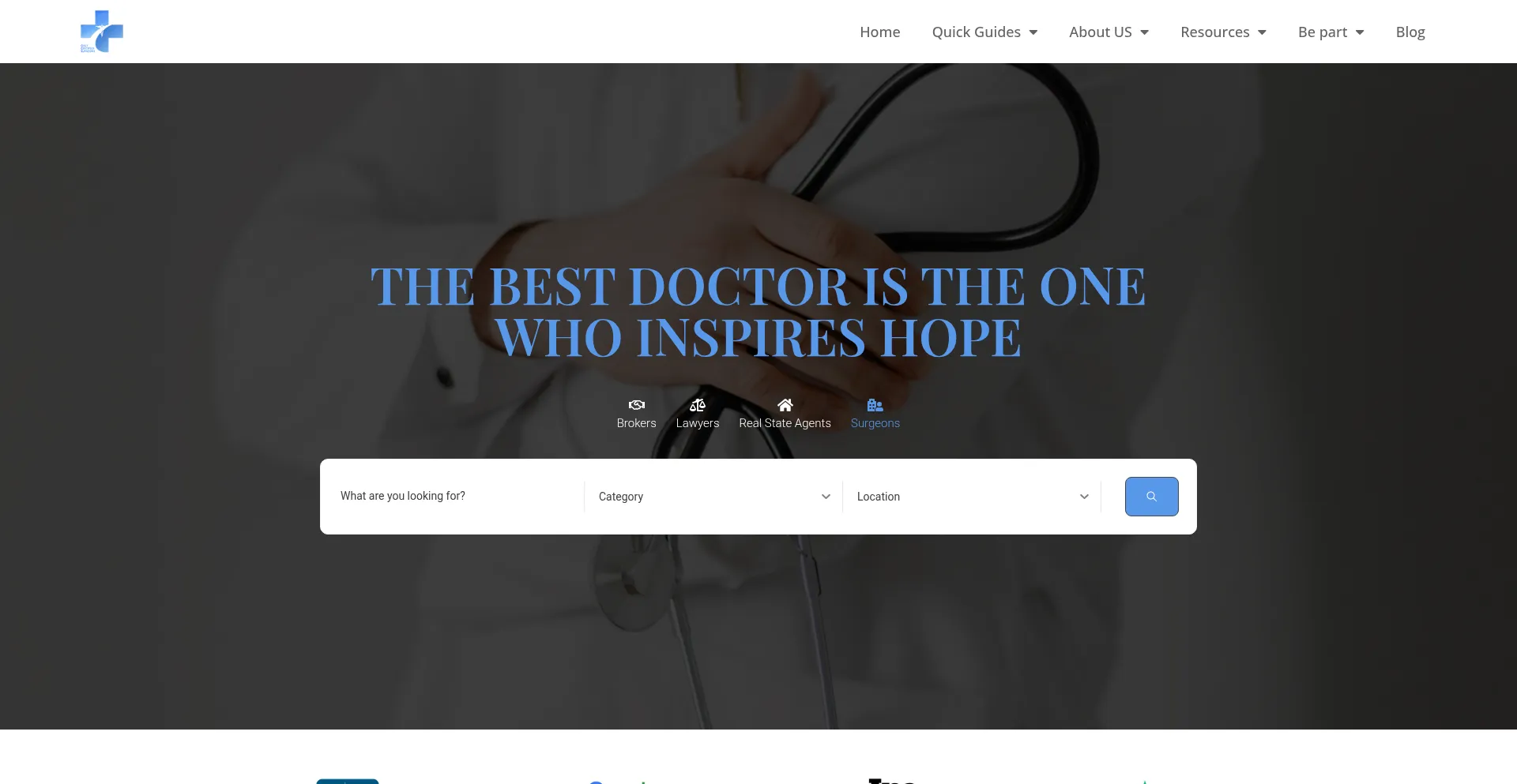 Website screenshot of Onlycertifiedsurgeons.com