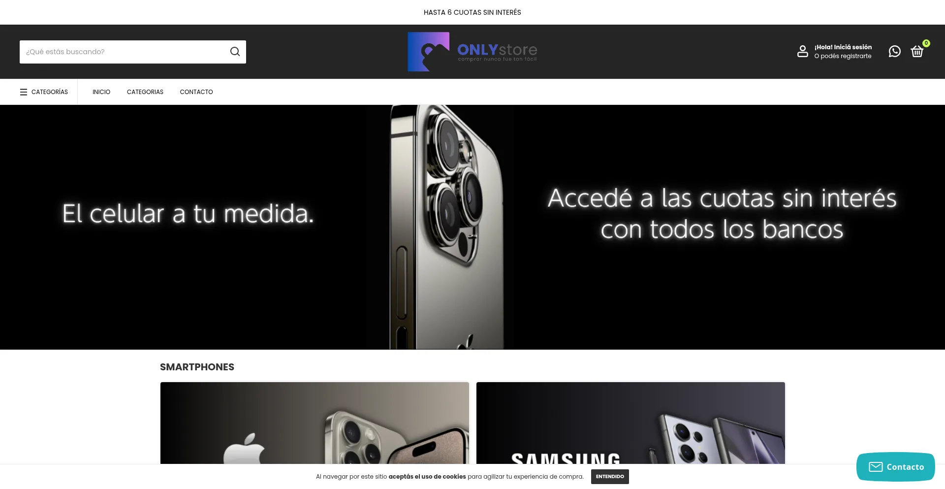 Onlystore.com.ar Screenshot