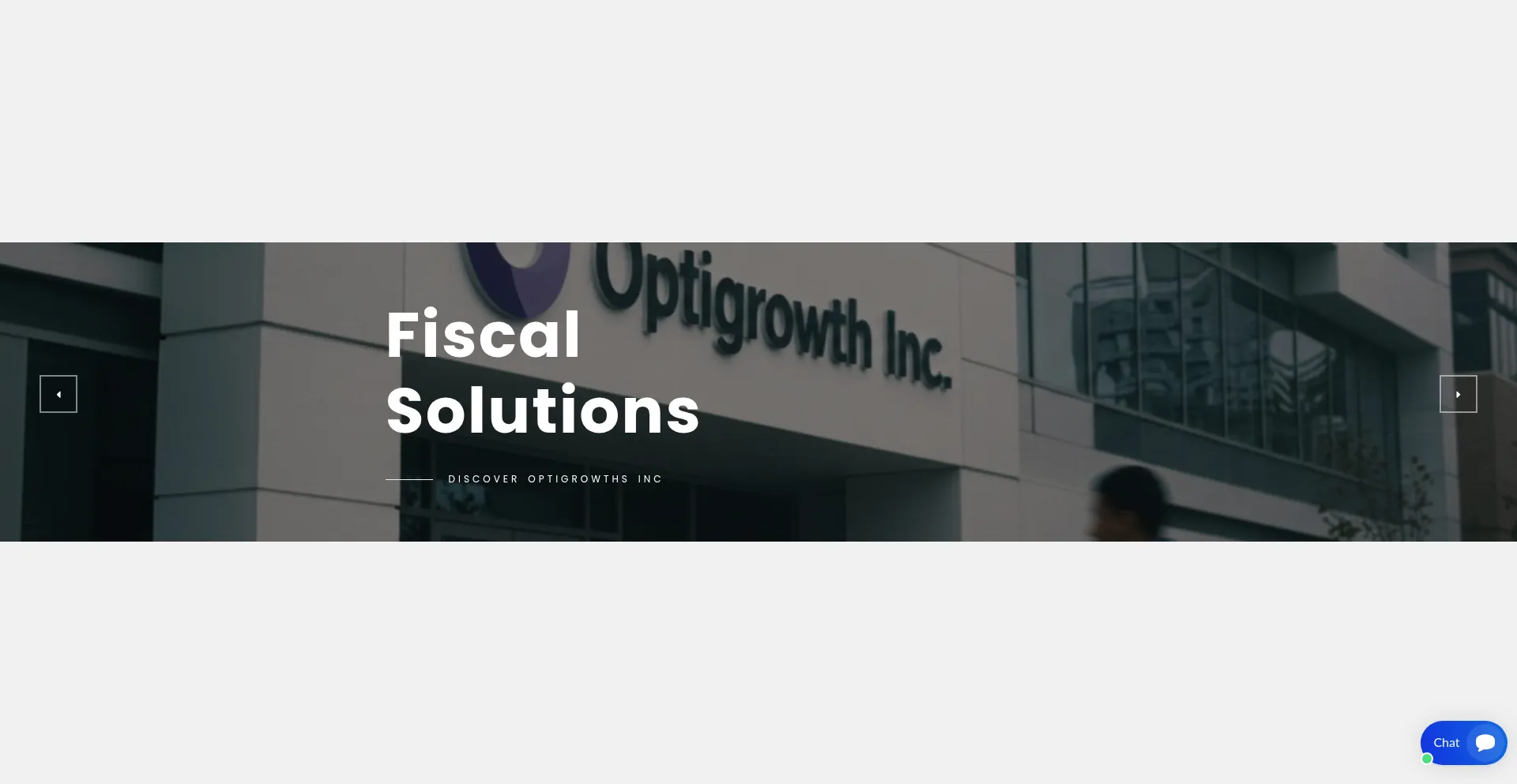 Website screenshot of Optigrowths.com
