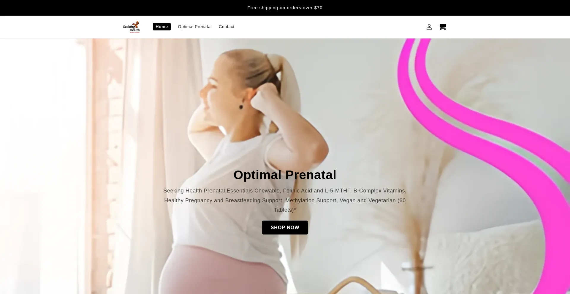 Optimalgenescience.shop Screenshot